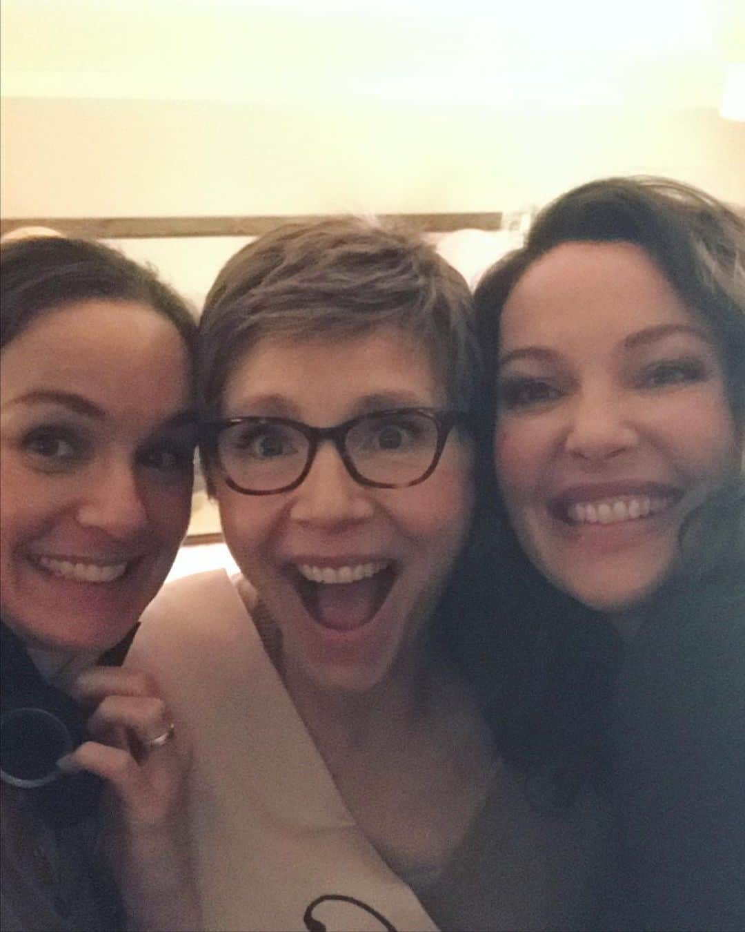 サラ・ウェイン・キャリーズのインスタグラム：「you’ve seen it now, right?  we’re all crying.  what did i tell you - they’re everything 💔 bravo to the whole #fireflylane cast and crew.  thank you for having me. #womeninfilm 🎥」