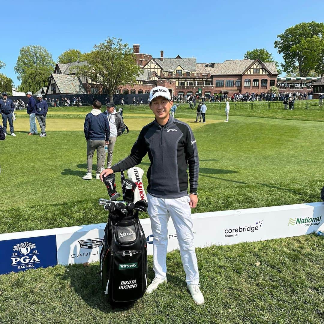 星野陸也のインスタグラム：「今週はメジャー！ 全米プロゴルフ選手権🇺🇸 PGA CHAMPIONSHIP⛳️  明日から頑張ります!!  #pgachampionship  #ニューヨーク🗽 #oakhill」