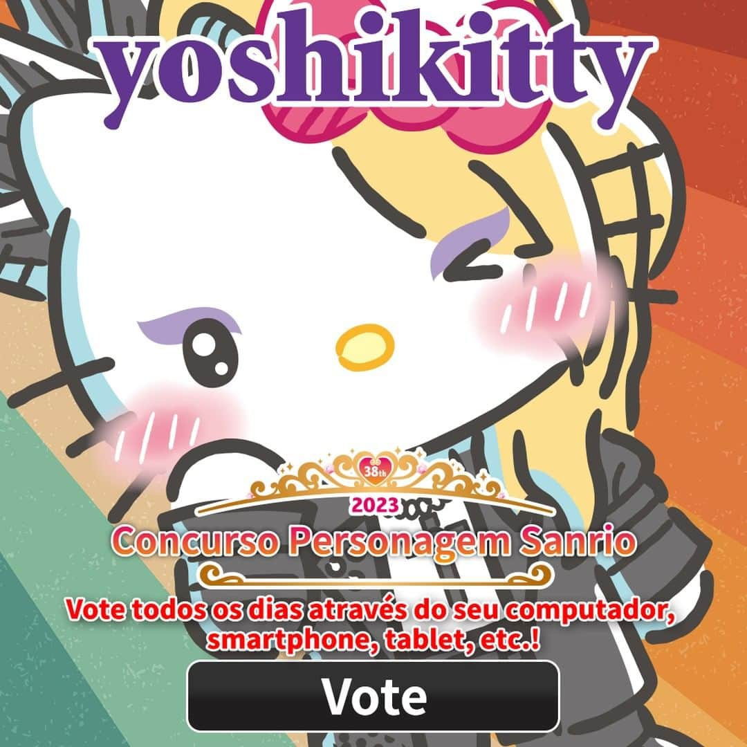 Yoshikittyさんのインスタグラム写真 - (YoshikittyInstagram)「Apoie a #yoshikitty no #SanrioCharacterRanking e VOTE TODOS OS DIAS em todos os dispositivos até 26 de maio. Juntos podemos mostrar nossa força!  https://ranking.sanrio.co.jp/en/characters/yoshikitty/  #HelloKitty x #YOSHIKI #teamyoshikitty #チームyoshikitty #Sanrio   @YoshikiOfficial」5月18日 11時26分 - yoshikitty_official