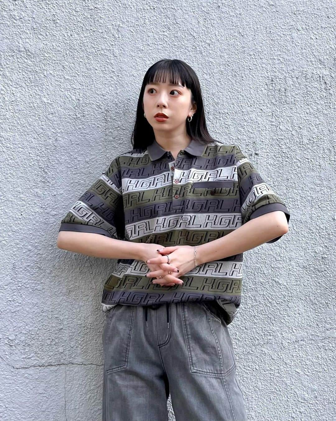 XGIRL_ootdのインスタグラム：「#xgirl_ootd @yuriiii2 162cm 　 X-girl PR STAFF 　 ------------------------------------ ▪️HIGHWAY LOGO OVERSIZED POLO SHIRT ￥9,350(税込) ▪️DENIM EASY PANTS ￥13,200(税込) ------------------------------------ 　 #xgirl #xgirljp #xgirlus #エックスガール #ストリート系女子 #大人ストリート  #ポロシャツ #ポロシャツコーデ #デニムコーデ #トレンドコーデ #y2kstyle #y2kファッション」