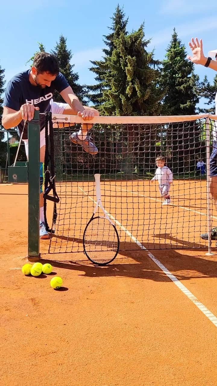 マリン・チリッチのインスタグラム：「Step by step. ⏳  #RoadToRecovery | #TeamHEAD | #BackOnCourt」