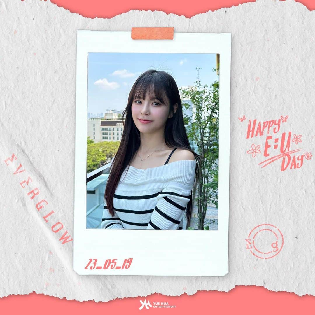 EVERGLOWのインスタグラム：「[🎉EVERGLOW DAY]  2023.05.19 E:U DAY  HAPPY BIRTHDAY TO E:U 이유의 생일을 축하합니다💕  #EVERGLOW #에버글로우 #EU #이유 #HAPPY_EU_DAY」
