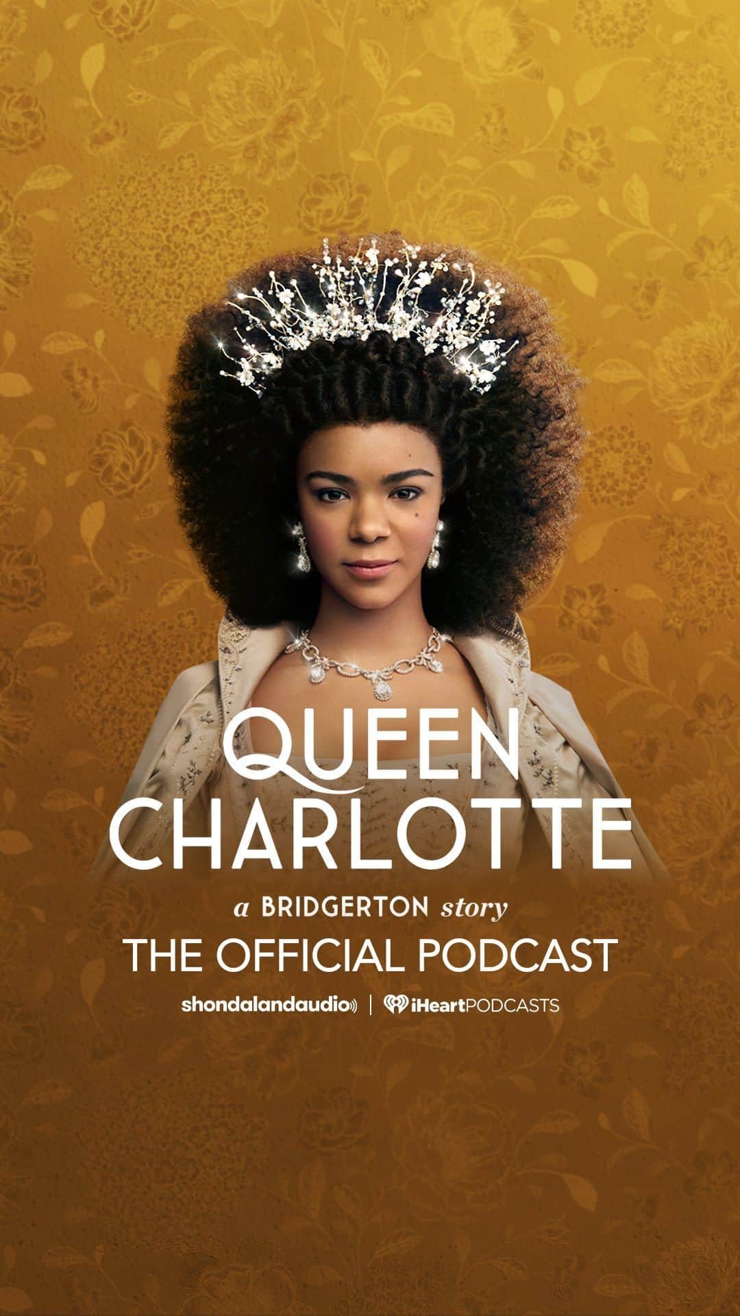 ションダ・ライムズのインスタグラム：「👑You heard @shondarhimes, @beersbetsy, and @tomverica: Do what The Queen asks!  #QueenCharlotte, A Bridgerton Story: The Official Podcast is now available wherever you get your podcasts. Listen now - link in bio!  #ShondalandAudio #iHeartPodcasts」