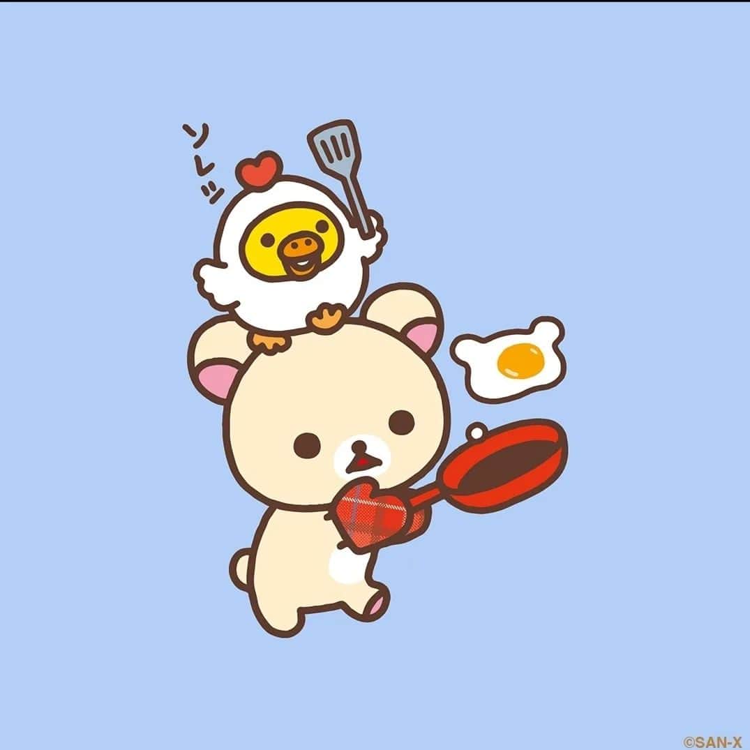 Rilakkuma US（リラックマ）さんのインスタグラム写真 - (Rilakkuma US（リラックマ）Instagram)「Kiiroitori is dressed in chicken theme while Korilakkuma is flipping an egg that's Rilakkuma themed! Cooking with these two is always cute and unexpected!  #rilakkumaus #rilakkuma #sanx #kawaii #リラックマ #サンエックス」5月19日 0時39分 - rilakkumaus