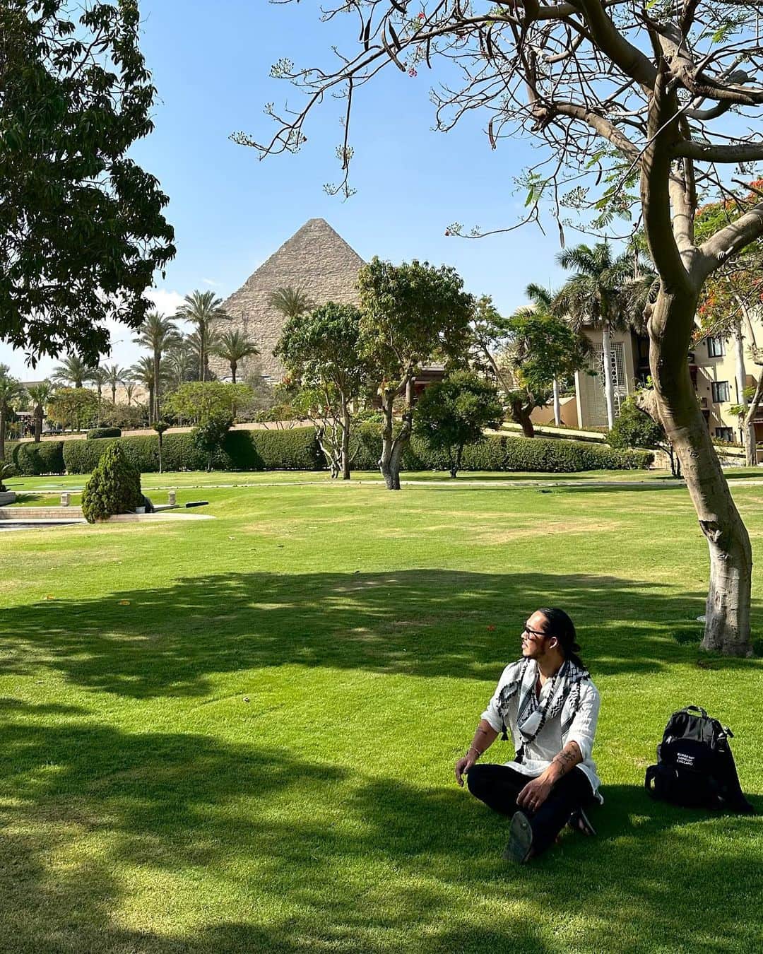 高野勇樹のインスタグラム：「ピラミッド好きと繋がりたい。  #エジプト#ピラミッド #ギザ」