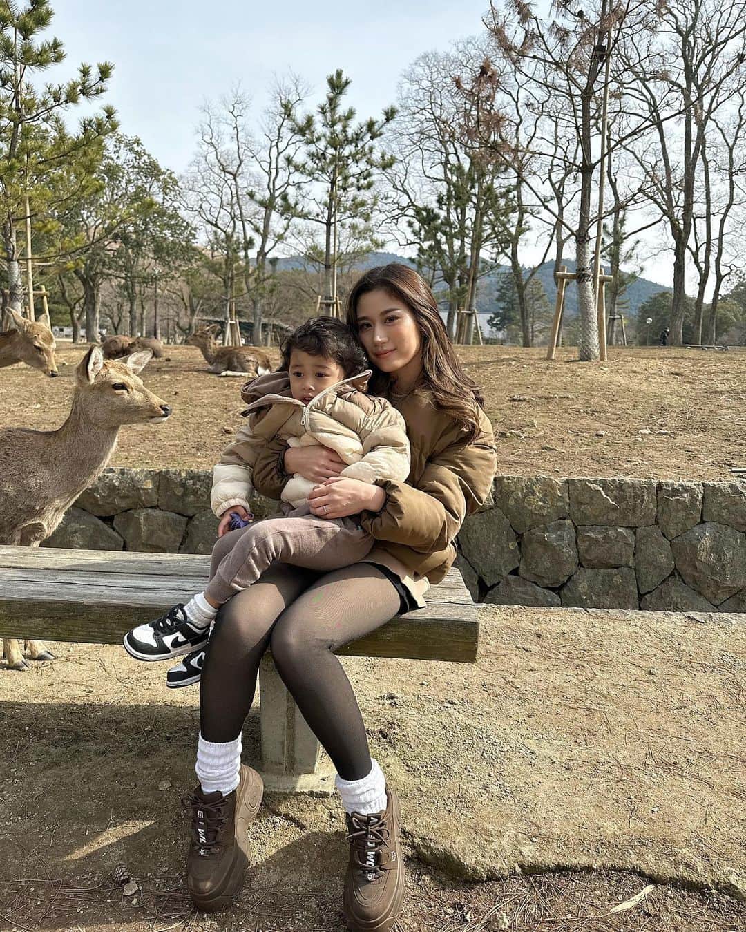 MIYUのインスタグラム：「3ヶ月前の🤎🦌」