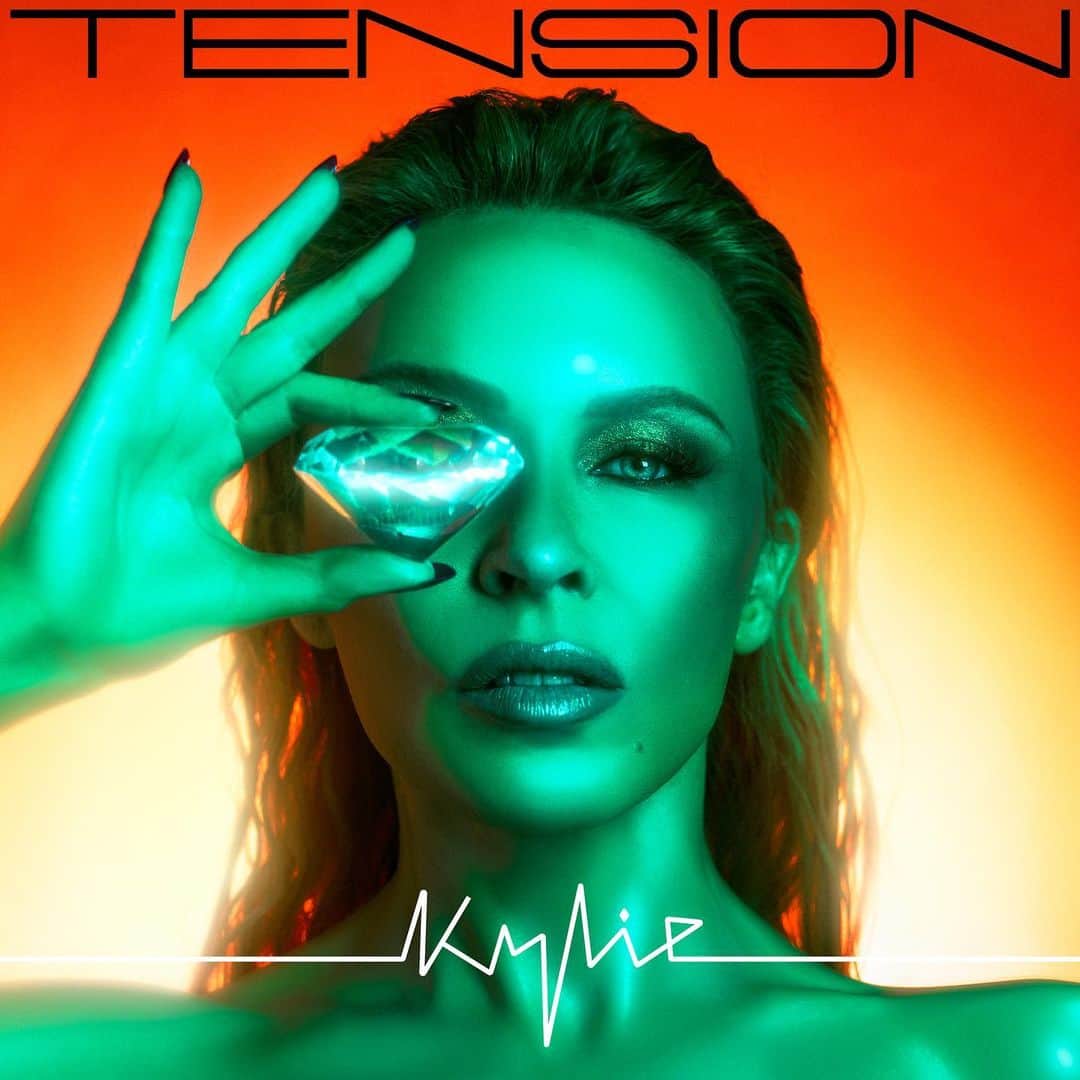 カイリー・ミノーグのインスタグラム：「My new album 💎 TENSION 💎 is available to pre-order now! This album is a blend of personal reflection, club abandon and melancholic highs! I felt so much freedom when I recorded it and hope you love it! Link in bio」
