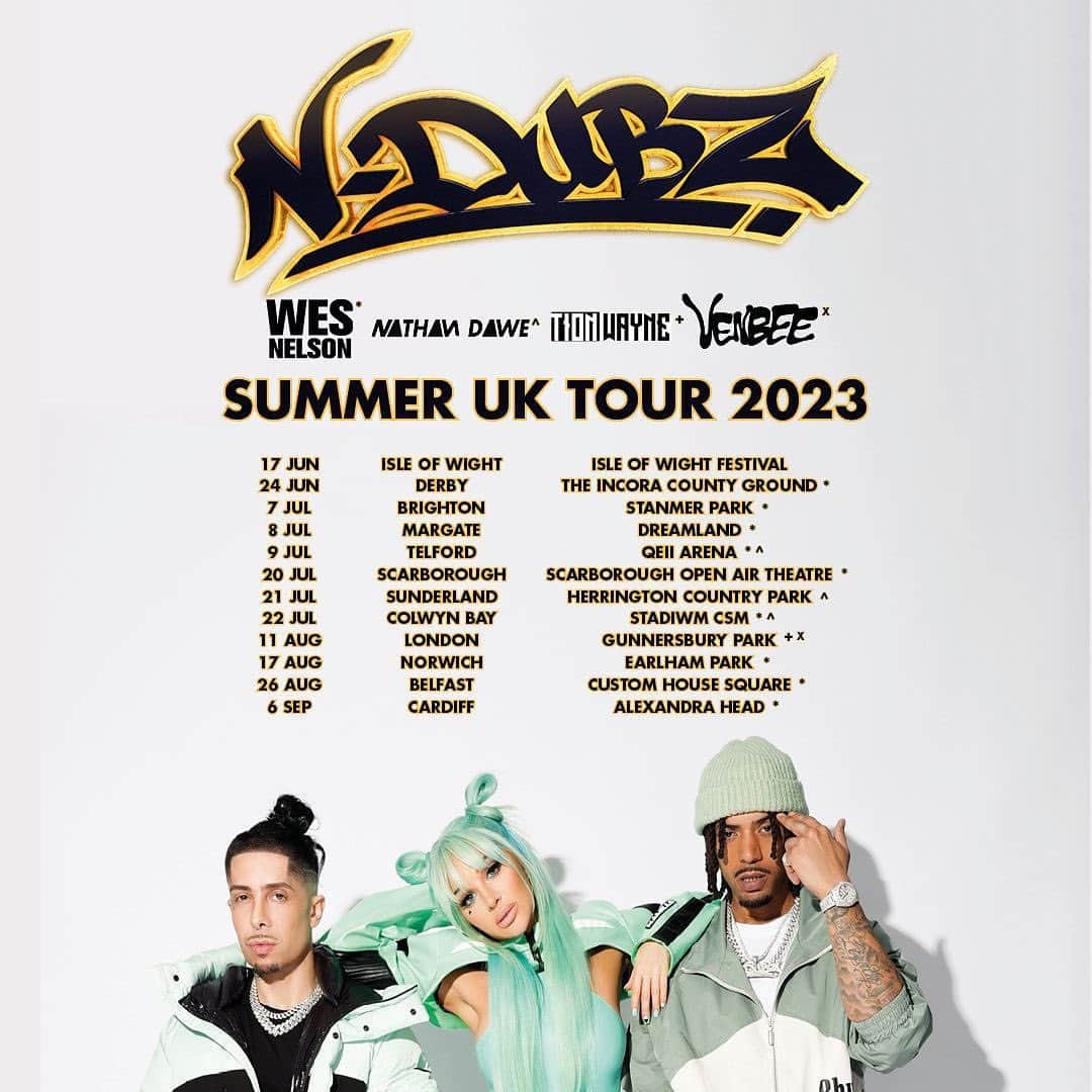 Tulisaのインスタグラム：「Ndubz summer tour with new date included! WHO’S COMING? It’s gunna go off 😝❤️ LINK IN BIO」