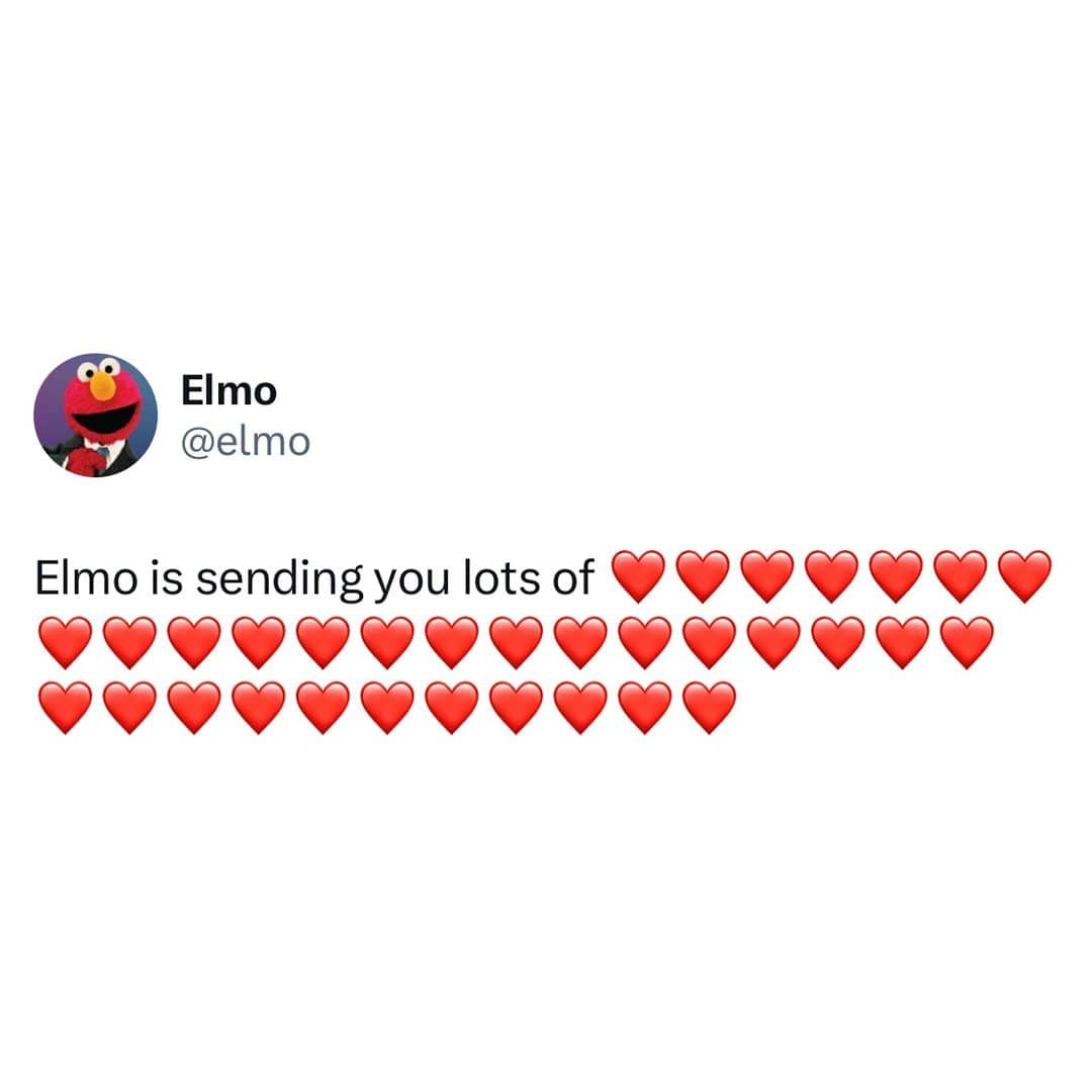 セサミストリートさんのインスタグラム写真 - (セサミストリートInstagram)「Send Elmo some ❤️❤️❤️❤️❤️ right back! We love you, Elmo!」5月19日 1時00分 - sesamestreet