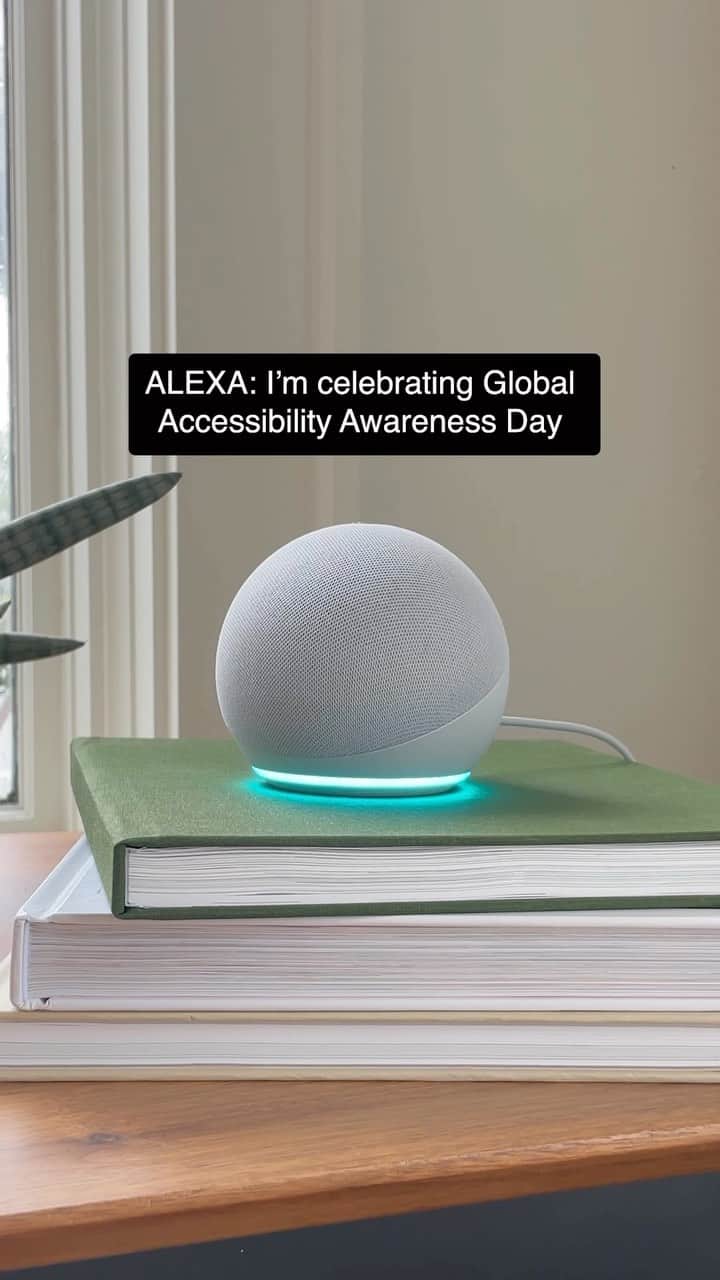 Amazonのインスタグラム：「Alexa can mean accessibility. Find out some ways people with disabilities can use Alexa to be more connected and independent. What accessibility innovations can you come up with for Global Accessibility Awareness Day? 💙 #GAAD」