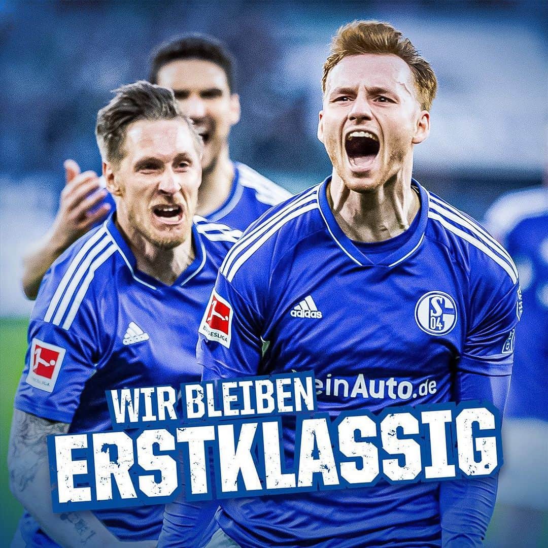 シャルケ04のインスタグラム：「#WirBleiben❗️ . . #Schalke #S04 #Königsblau #Knappen #Football #Fußball #Soccer #Futbol #🔵⚪️」