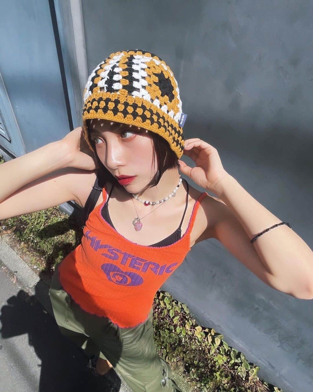 honoka のインスタグラム：「まんまみーあ♡♡♡ 今日真夏みたいだったね🌞💦  あ。クラークスデビューしたよ。 かわいいいいいいい👞🩷 @clarksshoes   #clarks #クラークス #torhill」