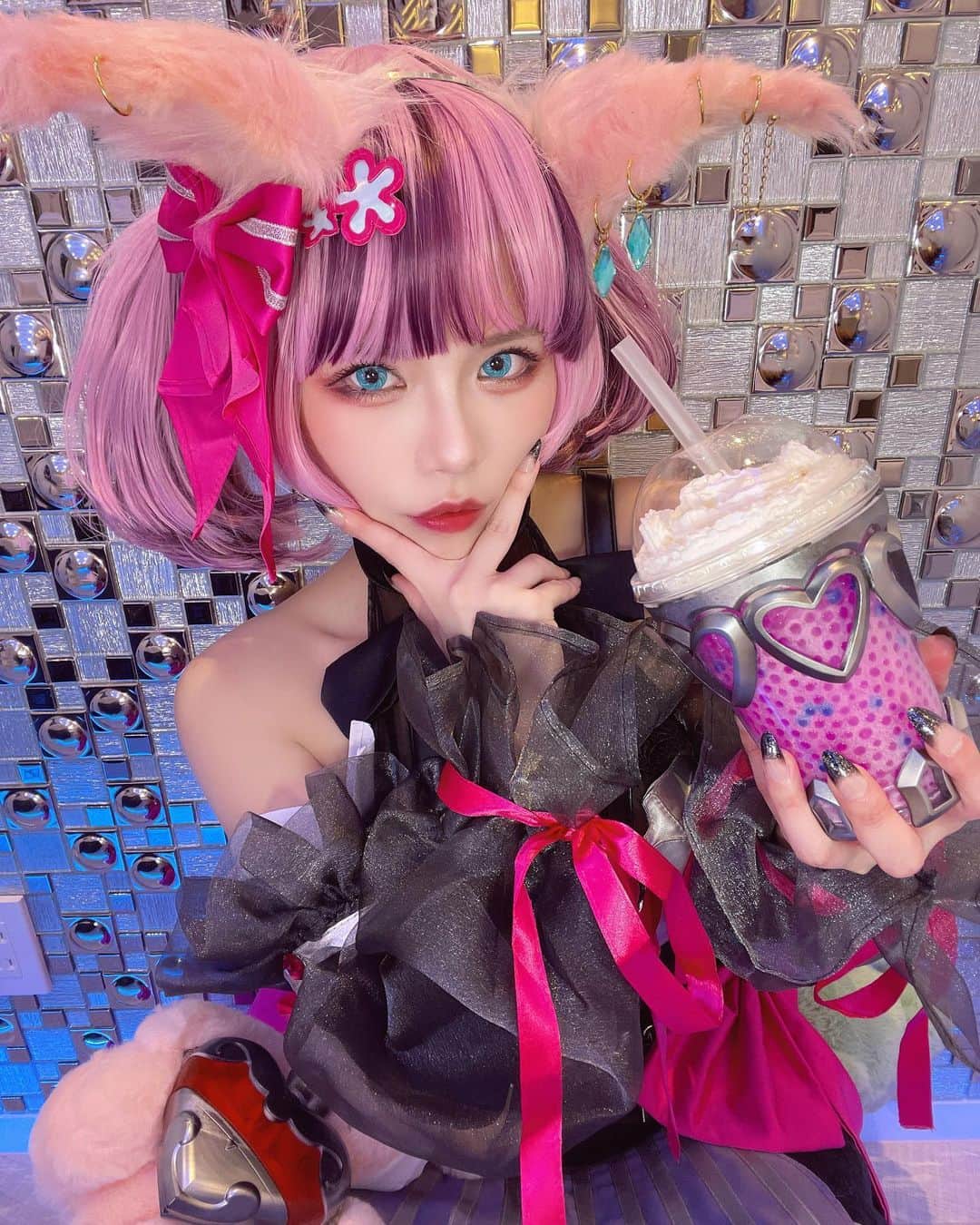プラネットオシリスのインスタグラム：「. カワイイ花マルなので🎀 . . wig/ @shotac__ ✂️ . . #グラブル#グランブルーファンタジー#マナマル#コスプレ#コスプレイヤー#granbluefantasy#cosplay#cosplayer#角色扮演#角色扮演者」