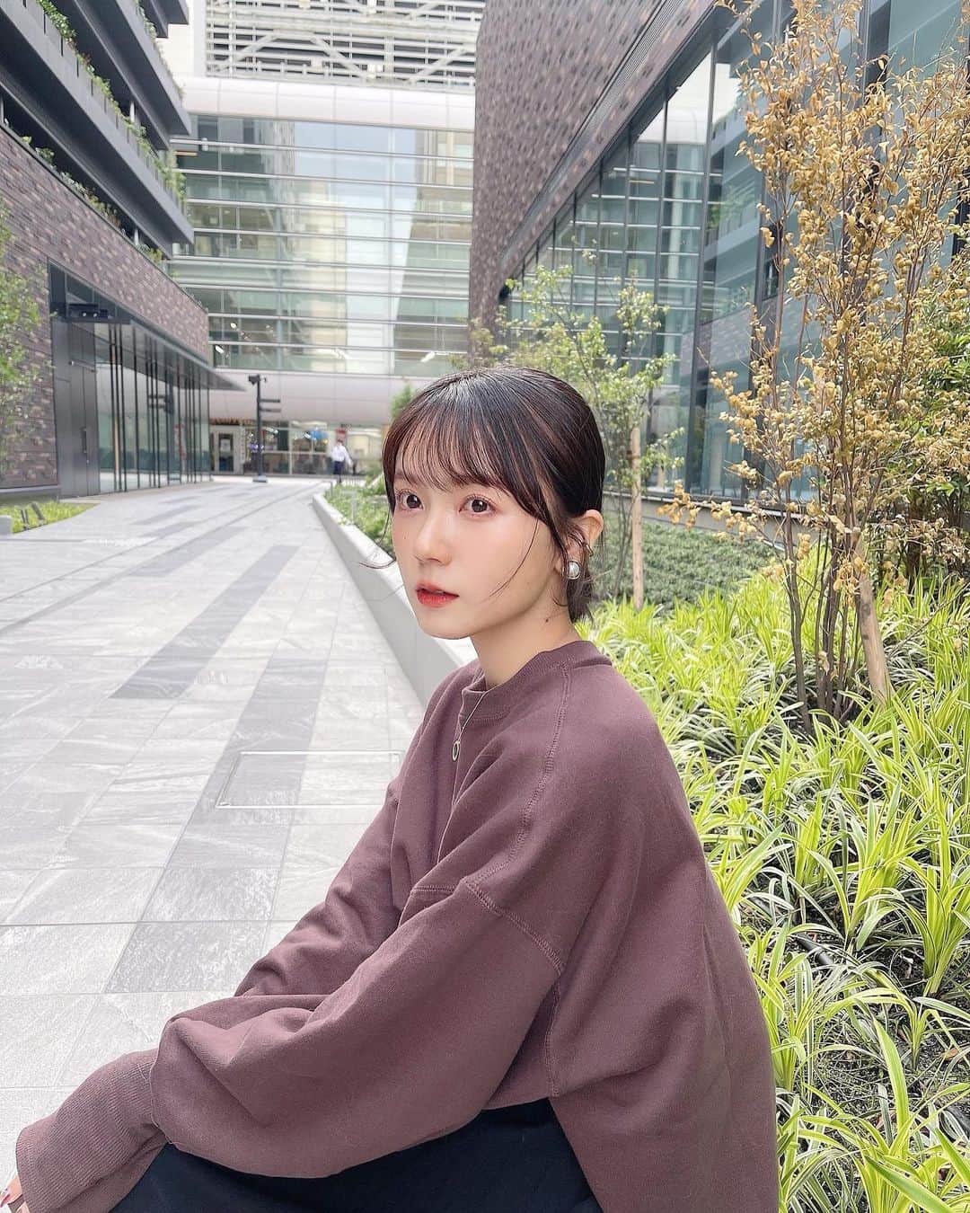 小瀬黎奈のインスタグラム：「👱🏼‍♀️🍃🤍」