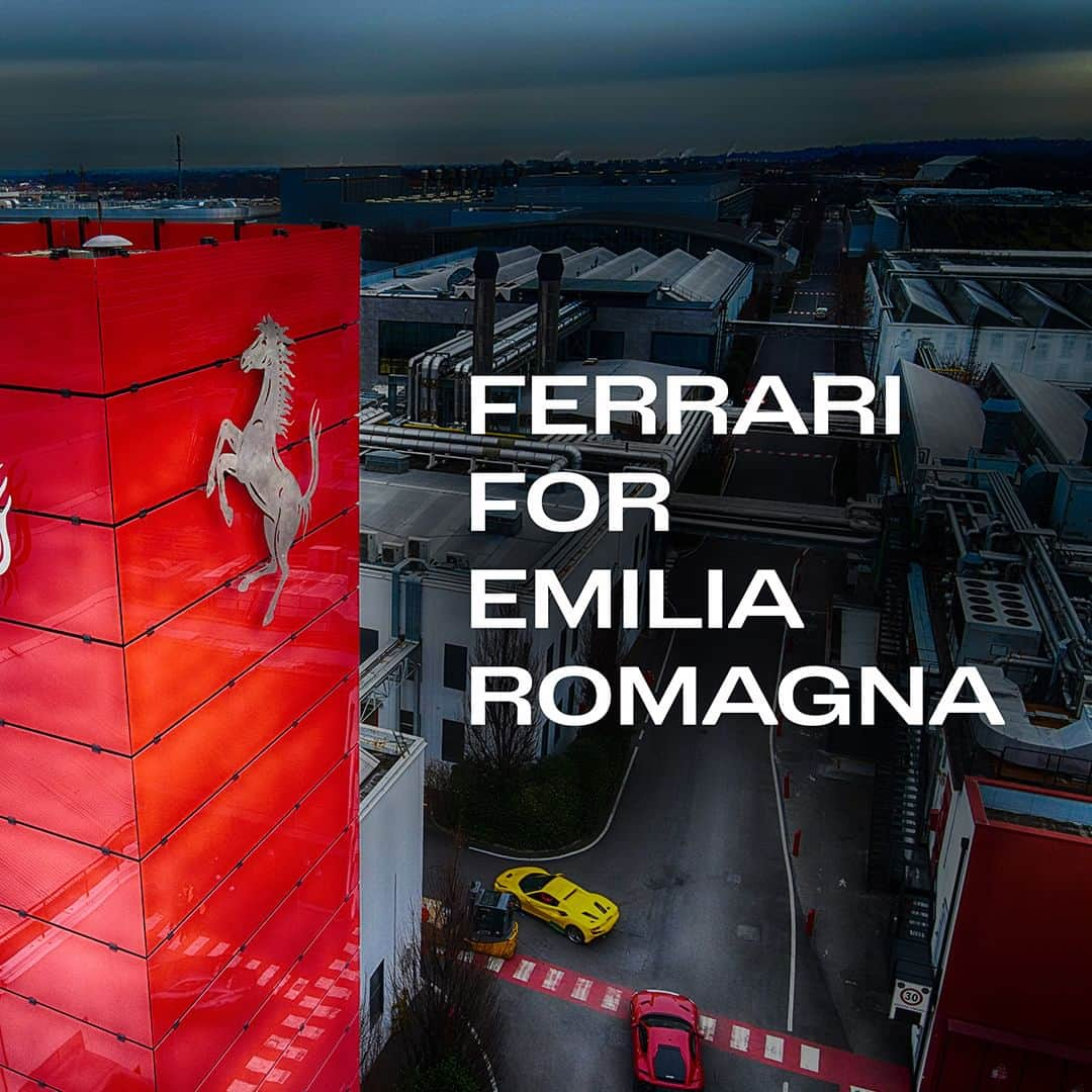 フェラーリさんのインスタグラム写真 - (フェラーリInstagram)「Ferrari supports the flood-affected community and is donating 1 million euros to the Emilia-Romagna Region's Agency for Territorial Safety and Civil Protection, joining the regional fundraising campaign.  Ferrari sostiene la comunità locale colpita dall’alluvione e dona un milione di Euro a favore dell'Agenzia per la sicurezza territoriale e la Protezione Civile della Regione Emilia-Romagna, aderendo alla raccolta fondi regionale.  #Ferrari #EmiliaRomagna」5月18日 21時05分 - ferrari