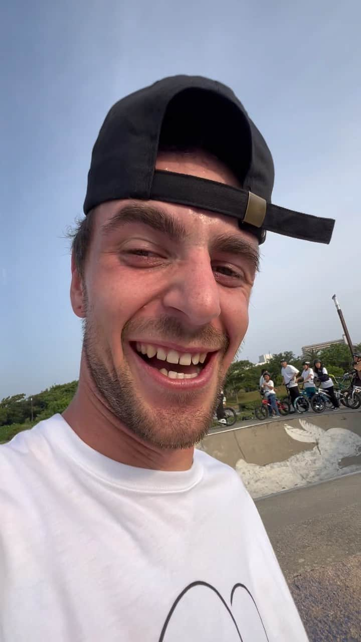 田丸なおとのインスタグラム：「Today was @doomedbrand UMIKAZE JAM that @motobunka held it.  I was good meeting/seeing @wethepeoplebmx team that @felix_prangenberg @jordangoooooodwin @pauly2000_ and @sosuke_bmx23   Also meet DOOMED team @jordanokane @jam_scones_92  And and @devonsmillie @jimmah_ @luc_flosbach was there too!  There was amazing session and I had having fun tho!  Here is some shoot from JAM.   Hope see you soon awesome guys!  Super thanks for @motobunka @4pegy @daisuke_mb」