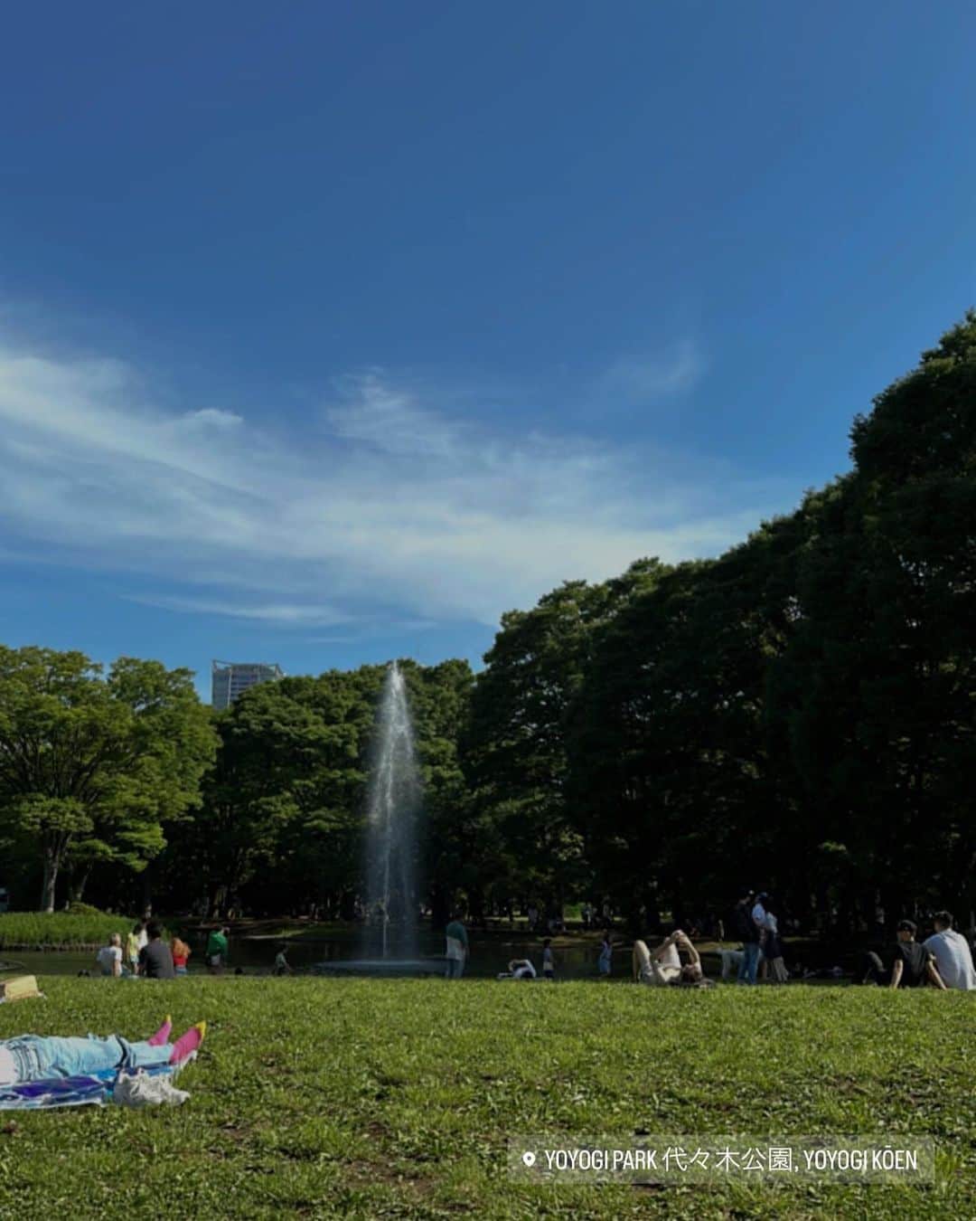 UESUGIRINAさんのインスタグラム写真 - (UESUGIRINAInstagram)「Picnic🥪‪‪🍴  GWみんなでピクニックできて Happyだった1日😚💛  そして髪型横から見ると弥生時代で草    #yoyogipark #picnic」5月18日 21時49分 - uerina__.t