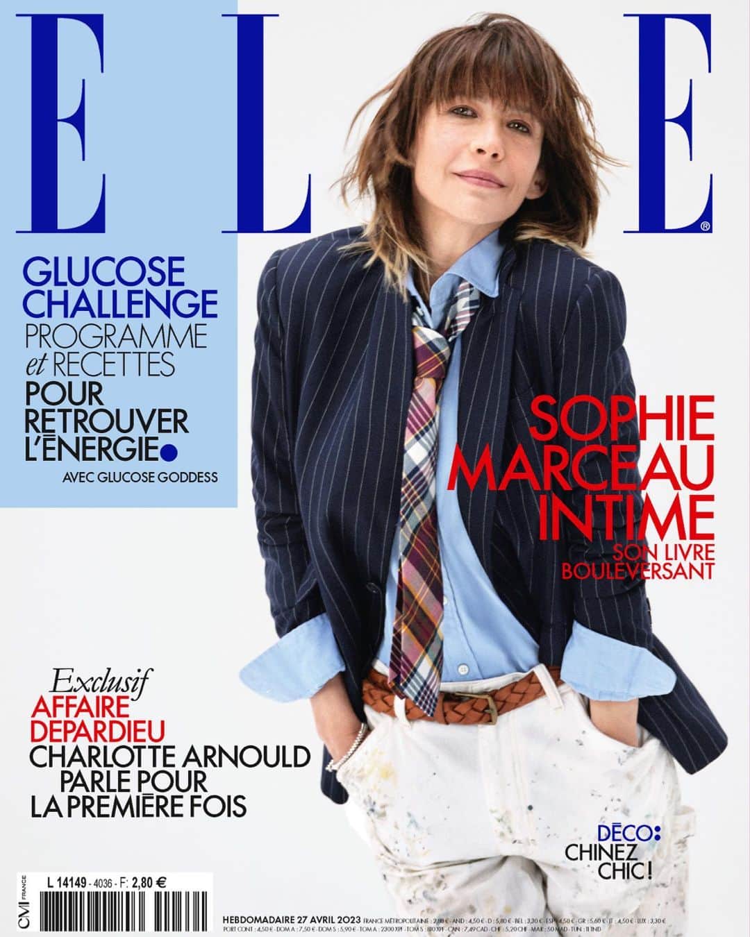 Polo Ralph Laurenさんのインスタグラム写真 - (Polo Ralph LaurenInstagram)「Actor #SophieMarceau appears on the cover of @ElleFR styled in a #PoloRalphLauren pinstripe blazer, oxford shirt, and paint-splattered jeans.  Stylist: @AnneMarieBrouillet Photographer: @NicoBustos  #PoloRLStyle #RLEditorials」5月18日 23時06分 - poloralphlauren