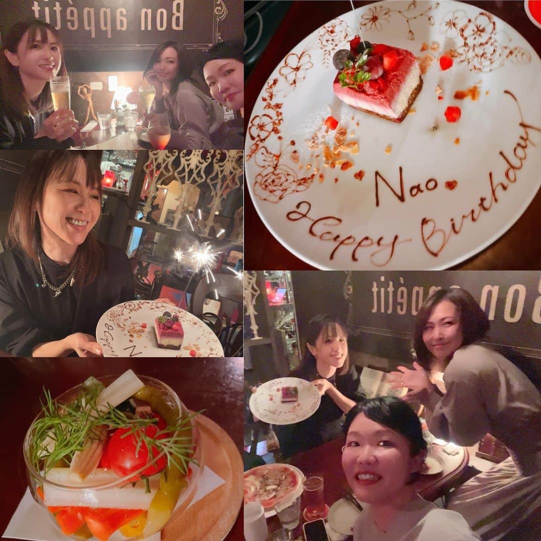 水上真理のインスタグラム：「水曜の夜は なおちゃんに バースデーサプライズ🎂✨ . ばーどちゃんと一緒に お祝いしたよ🥂✨ . 出逢った頃に 5月生まれなのは聞いていて . でも 何日かはわからなくて . サプライズしたかったから 早めになっちゃいましたが お祝いしちゃいました♡ . なおちゃん まさかのまさかで とてもビックリしてくれて🤗 うれしかったなぁ🥰 . 愛に溢れたなおちゃん♡ 素直な♡なおちゃん . 生まれてきてくれて 出逢ってくれて 本当にありがとう✨ . 笑顔いっぱいの一年に なりますよーに✨ . これからも いっぱい思い出つくろうね♡ . #smile  #love  #happy #happybirthday  #サプライズ  #女子会」