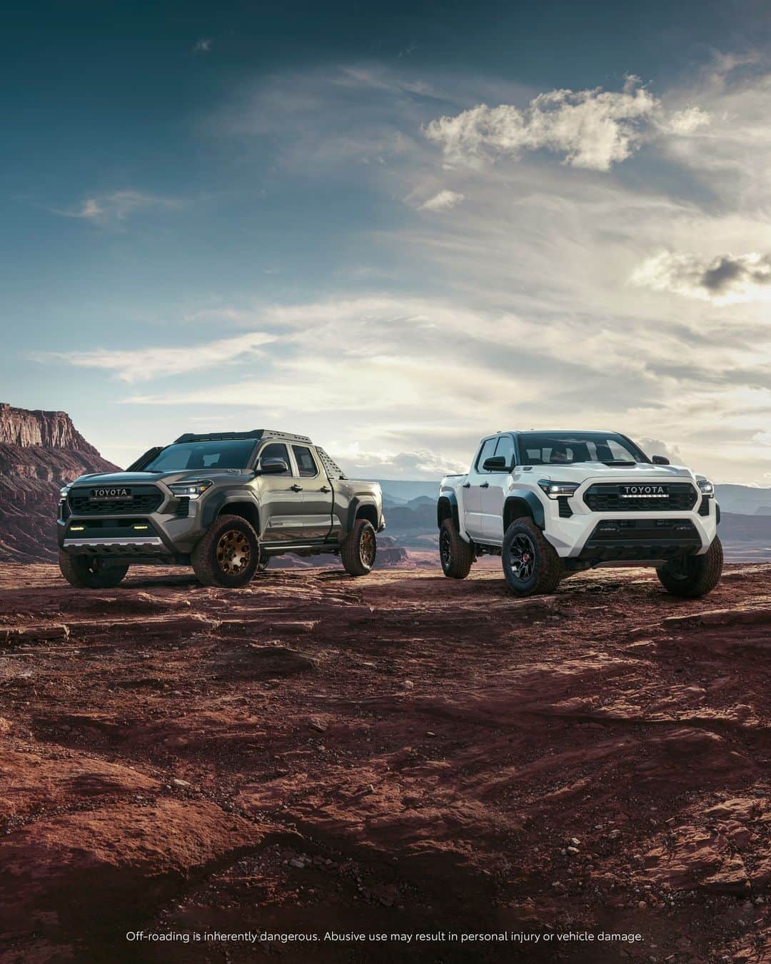 toyotausaさんのインスタグラム写真 - (toyotausaInstagram)「After nearly 30 years of tackling the toughest terrain on Earth, it's time to raise the bar yet again. The all-new 2024 #Tacoma #Trailhunter and #TRD Pro are here to dominate. #LetsGoPlaces」5月19日 9時17分 - toyotausa