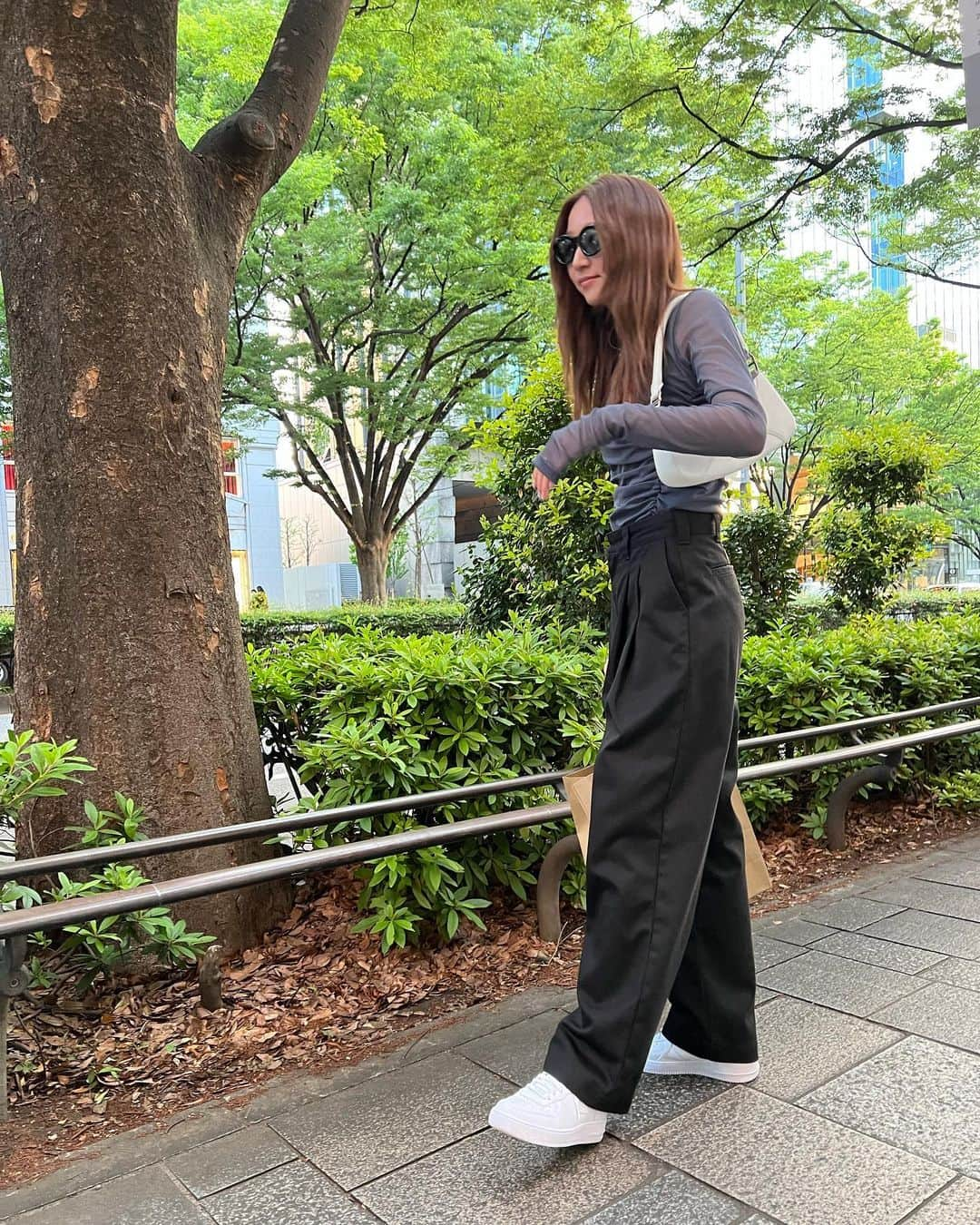 鹿沼憂妃さんのインスタグラム写真 - (鹿沼憂妃Instagram)「おはよーぐると🪼 . #shika_code #高身長コーデ #高身長女子 #170cm」5月19日 9時28分 - shika_0225