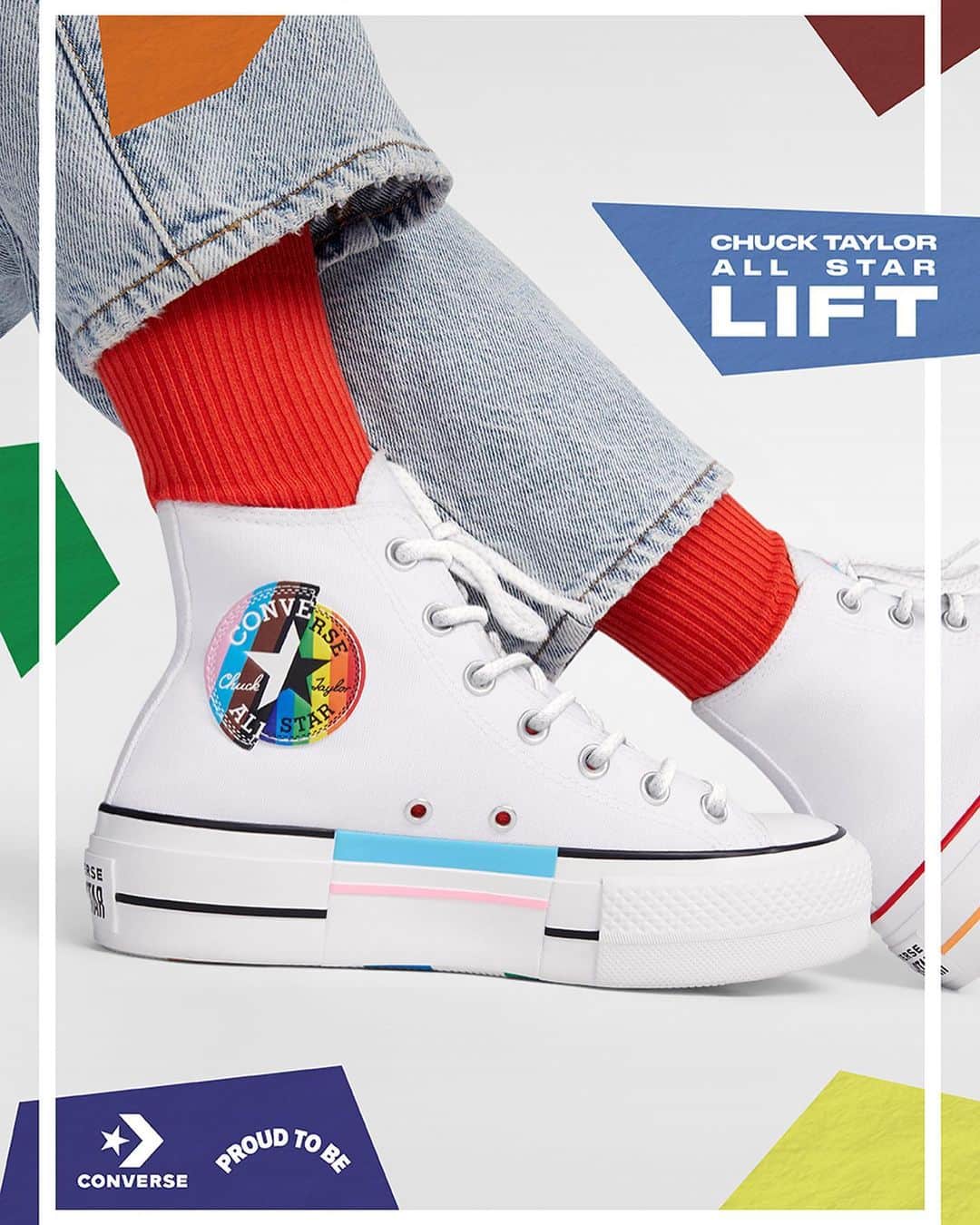 zumiezのインスタグラム：「♥️💙💜💛💚🧡 The @converse_cons pride pack in shops today」
