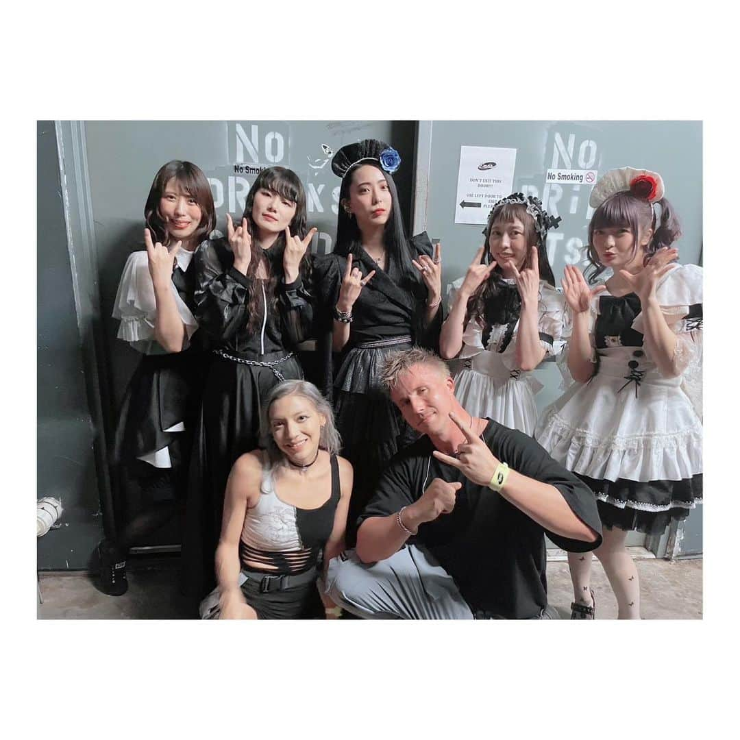 廣瀬茜のインスタグラム：「2023.5.15 "BAND-MAID 10TH ANNIVERSARY TOUR in North America"at Emo's   Thank you Austin!  From the stage I was able to see all of your faces :) Full of happy smiles! So fun!  Thank you "SHADOW CLIQ" for being part of our tour! We were excitied to share the stage with you❤️‍🔥  #bandmaid #shadowcliq」