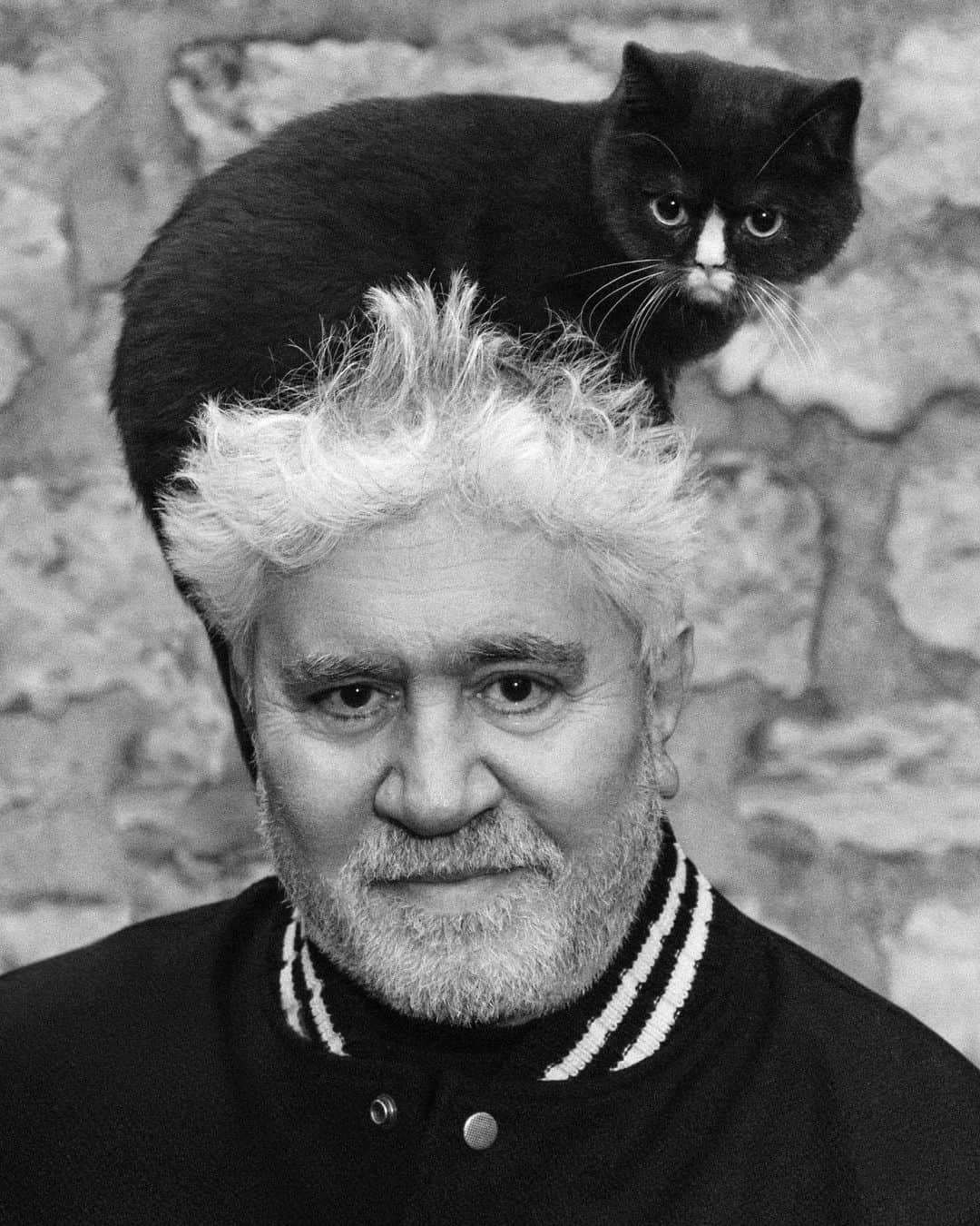 ブルース・ウェーバーのインスタグラム：「He’s only director I know who would be game to try this photograph. Congratulations to my pal Pedro on the premiere of his new film “Strange Way Of Life.”  Taken in Paris for @documentjournal. With thanks to @anthonyvaccarello and @nickvogelson」