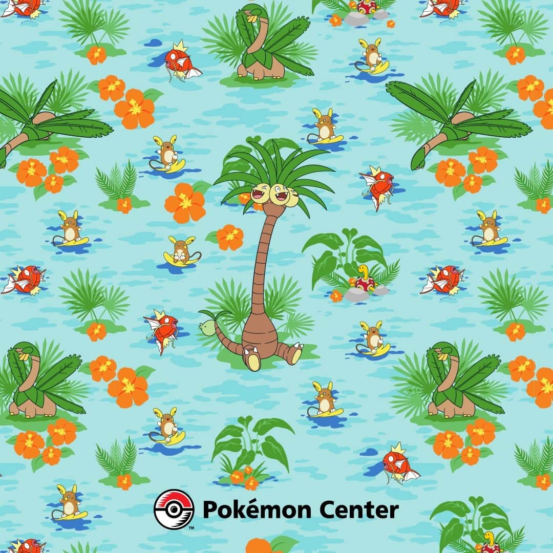 Pokémonさんのインスタグラム写真 - (PokémonInstagram)「Swipe through to take a peek at some of our fun new summery patterns and head over to Pokémon Center to check out the full collection! 🌴  Not enough? 📸 Tap into our story for some new festive wallpapers!  Shop now at link in bio.」5月19日 4時00分 - pokemon