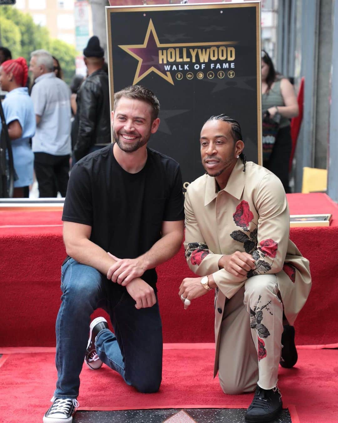 コーディー・ウォーカーのインスタグラム：「Congratulations @ludacris for receiving your very well deserved ⭐️ on the Hollywood Walk of Fame today. Your stamp has truly been solidified! 💪💪 #allidoiswin #getthatbag」