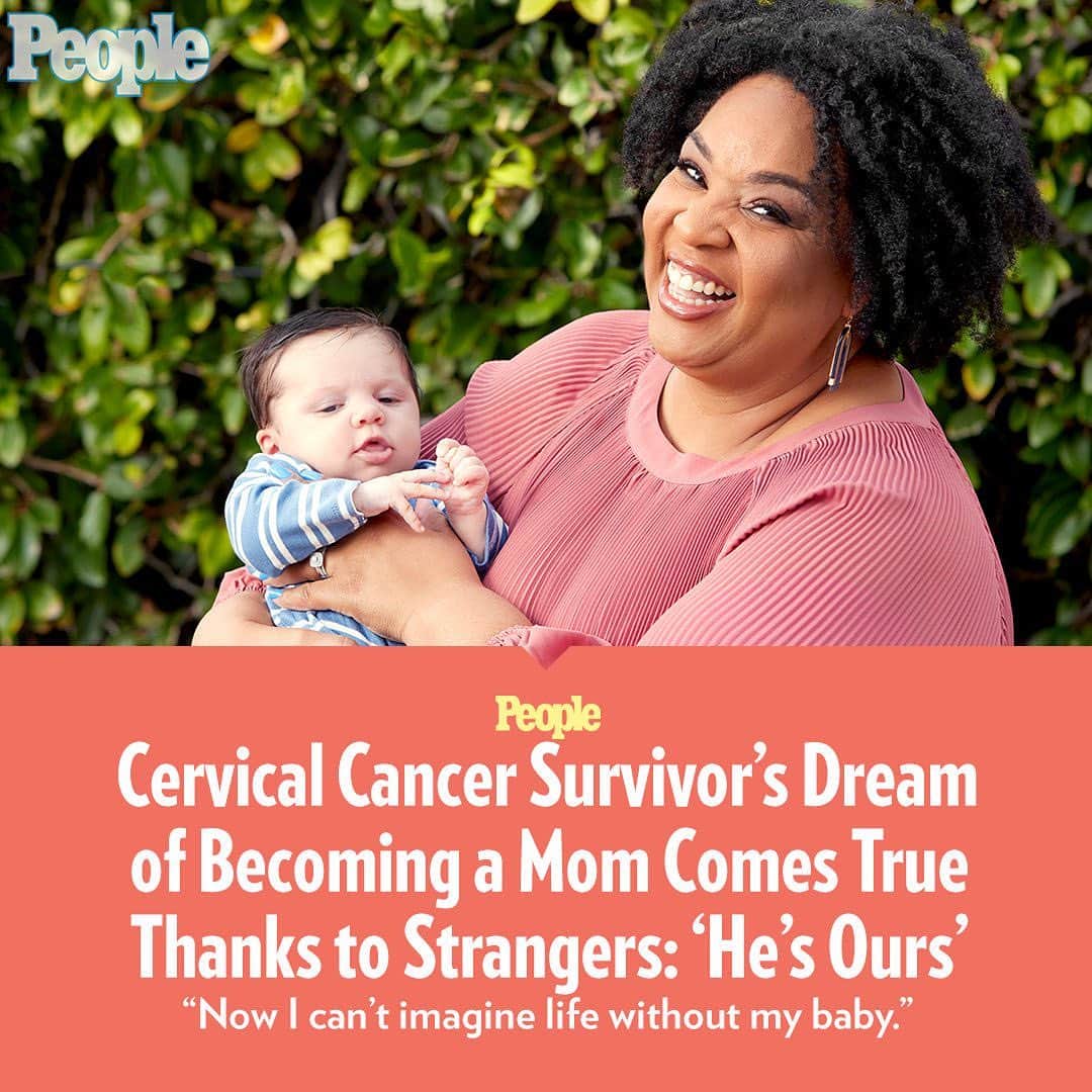 People Magazineさんのインスタグラム写真 - (People MagazineInstagram)「At just 25 years old, Tamika Felder received "soul-crushing" news from her doctor: she had cervical cancer and would need a lifesaving radical hysterectomy, making childbirth near impossible. "I never thought that the choice to have children would be taken away from me," she says.  But her path to parenthood came true thanks to a series of generous acts from people she'd never met in person — including a couple who donated frozen embryos and a fertility expert who secured free services. And more than a year after the "kindness train" began, Felder says, her son Chayton was born. ❤️  "There are good people out in the world," Felder says of their generosity. She also hopes that by opening up about her experience she can normalize difficult conversations around building a family. Read her story at the link in our bio.  📷: Diana Koenigsberg, Danielle Finney, Elyse Cosgrove/Torch Pictures, Diana Koenigsberg」5月19日 5時48分 - people