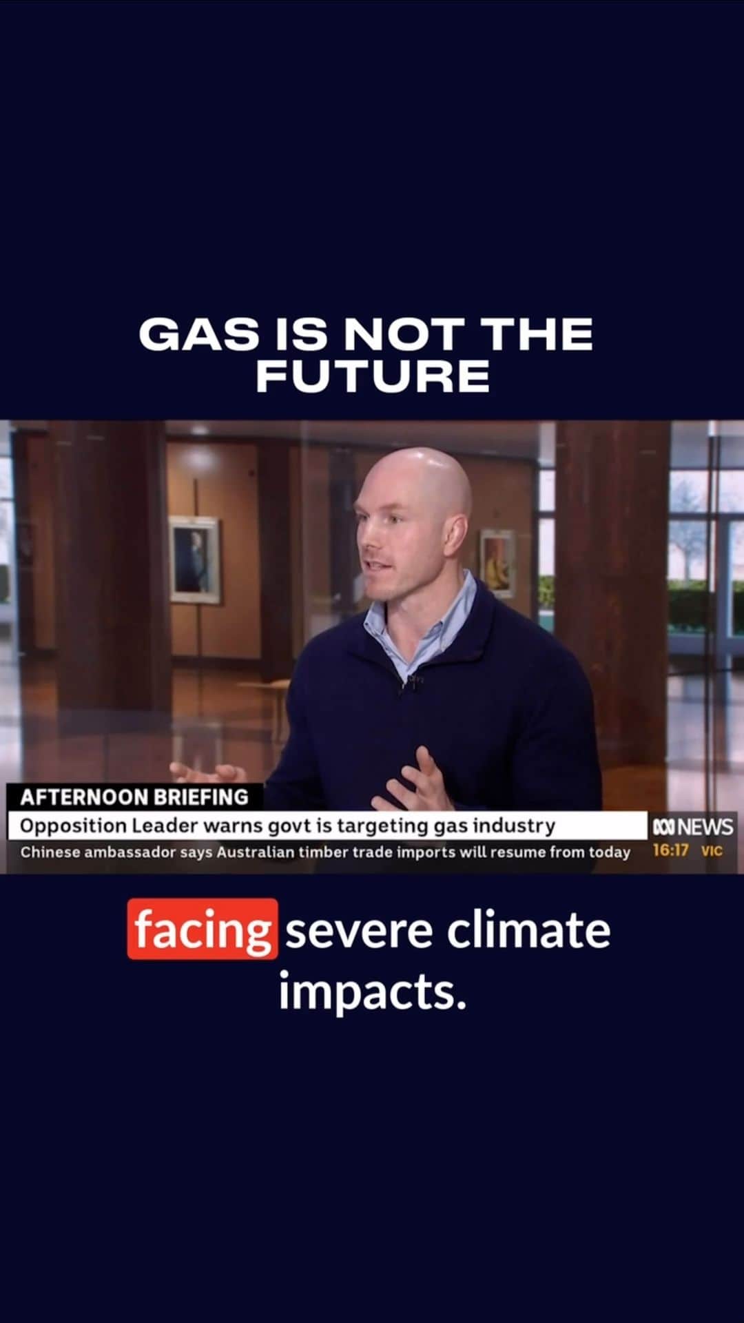 デビッド・ポーコックのインスタグラム：「Report after report shows we can’t open new gas projects and have a safe climate, yet both major parties seem set on doing exactly that.  Worse still, we’re not even getting a fair return. Not a single cent of PRRT from offshore gas. Australians deserve better.」