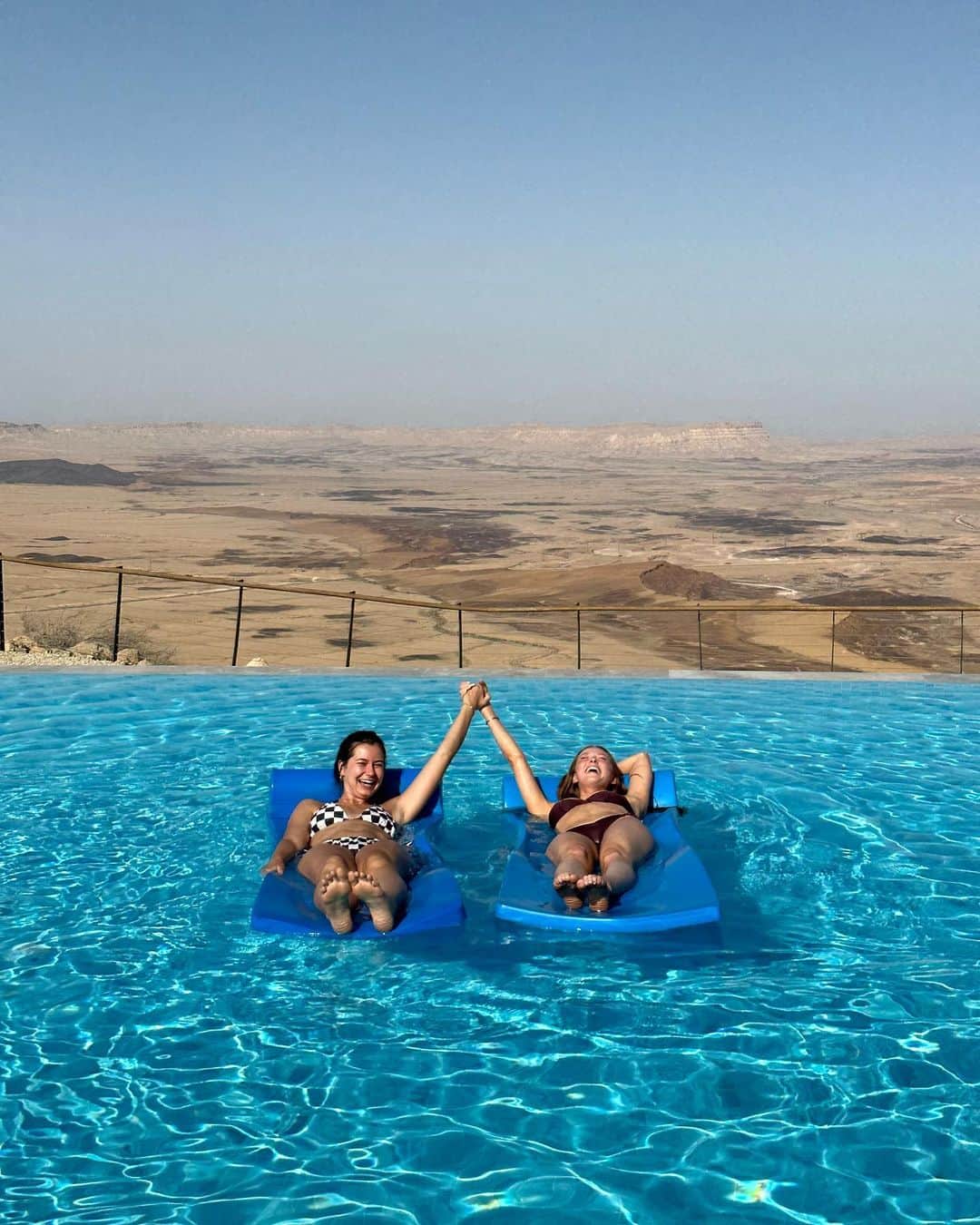 Larsen Thompsonさんのインスタグラム写真 - (Larsen ThompsonInstagram)「Israel recappp🇮🇱 #1: fashion meets the largest erosion crater (@isabelmarant thanks for making me feel pretty🥰) #2: first time seeing a camel #3: Vic and I being children at Dead Sea #4: calm before the storm #5: cheesin in Jaffa #6: to new friendships🤍 #7: the ICON himself #8: Red Canyon  #9: introduced to fav snack of all time #10: living my best life」5月19日 8時18分 - larsenthompson