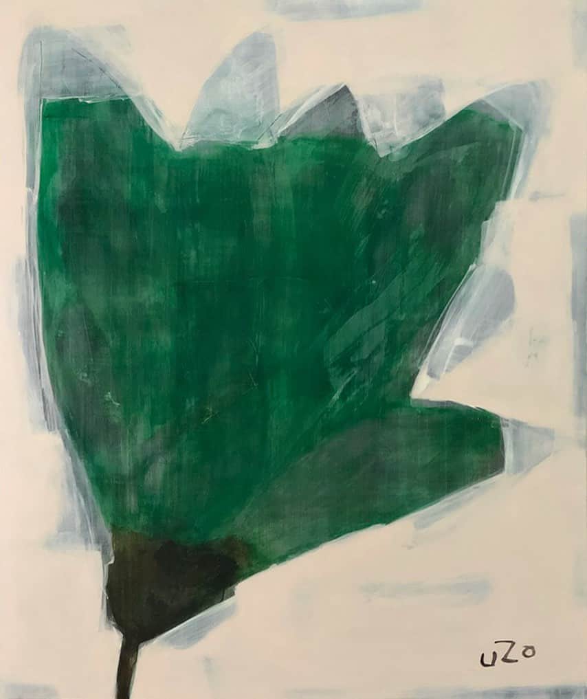 Uzo Hiramatsuのインスタグラム：「2022. #painter #Japan #fukuoka #contemporaryart #painting #drawing #mixedmedia  #flower #flowers #green」