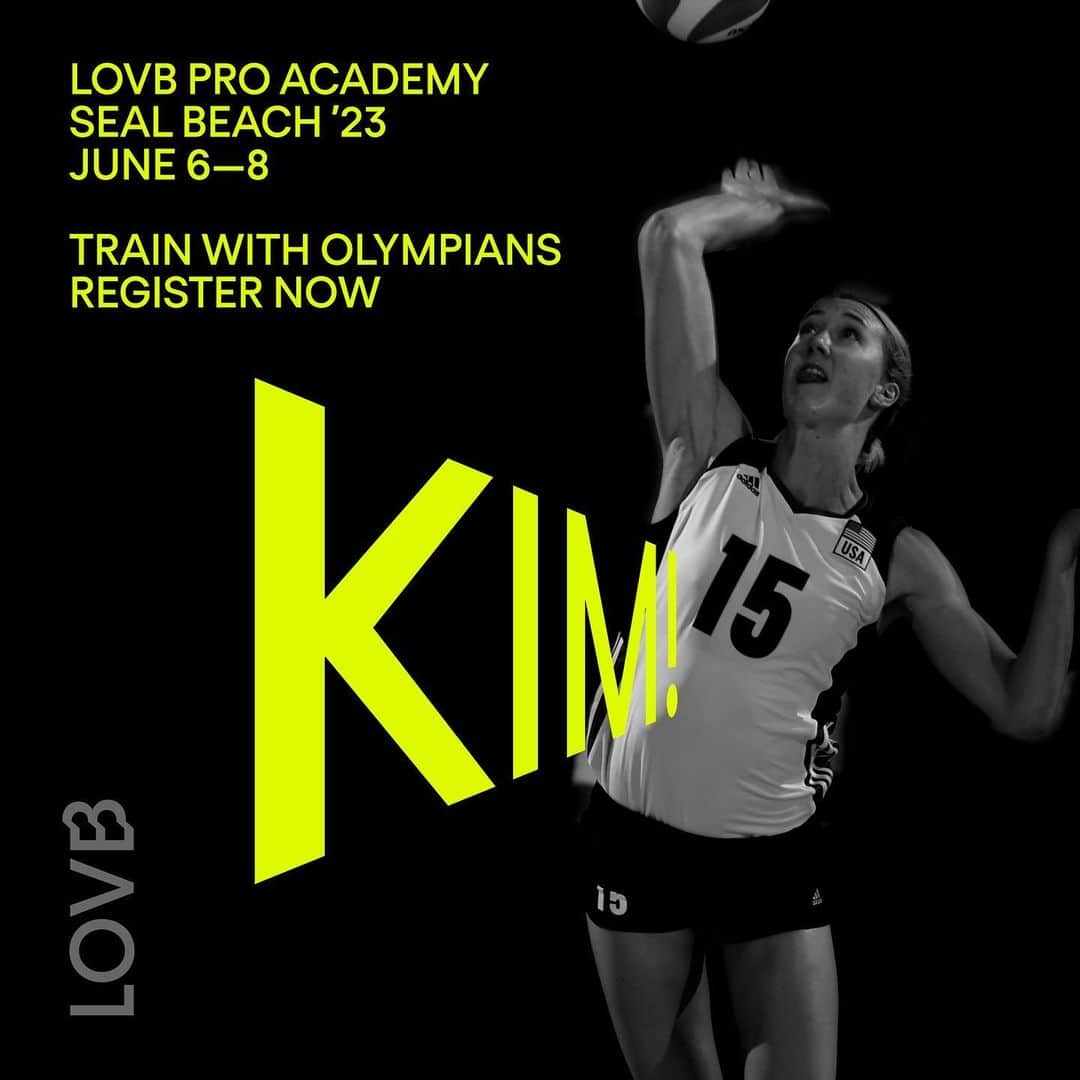 キンバリー・ヒルさんのインスタグラム写真 - (キンバリー・ヒルInstagram)「Join LOVB for a unique volleyball camp experience, designed for 5th-12th grade female volleyball athletes!  �LOVB Pro Academy will be led by @cthomp_3, a 2X Olympic Medalist and LOVB’s Coach Development Director, along with LOVB Founding Athletes and Olympic Gold Medalists, @krobin32, @jwongorantes, @hales__storm & @kimjayehill. They will be joined by @danielle02scott, a 5X USA Volleyball Olympian and LOVB’s Athlete Relations lead, along with LOVB Advisor and Hall-of-Famer, @pestolesi, and more!  When: June 6-8, 2023 5:30-8:30pm   Where:  Aim Sports Group  1709 Apollo Ct Seal Beach, CA 90740  Cost:  1 day: $100 2 days: $180 3 days: $250  Includes t-shirt, goodie bag, posters, autograph and Q&A sessions!  Space limited, reserve your spot today and FIND YOUR INNER PRO!   Visit the link in bio to register and for more information on the LOVB Pro Academy.  #LOVBforLife #LOVBProAcademy」6月3日 4時05分 - kimjayehill