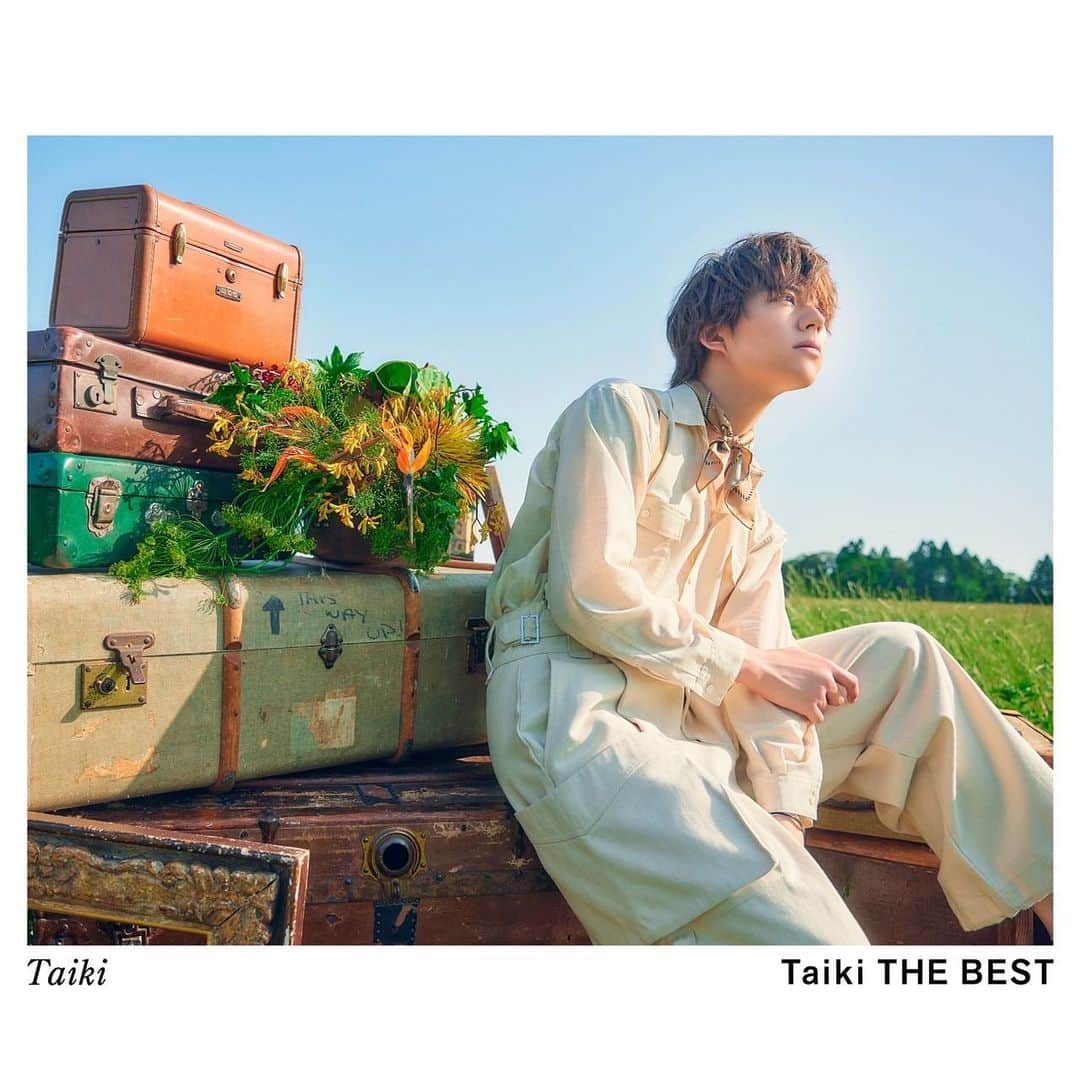 山崎大輝のインスタグラム：「Taiki Best album『Taiki THE BEST』 2023.7.12 on sale  Photo by 後藤倫人 @michito_goto  Styling by 内田孝昭 @uchi_daxx Design by きくちともこ @kiku_toybox90」