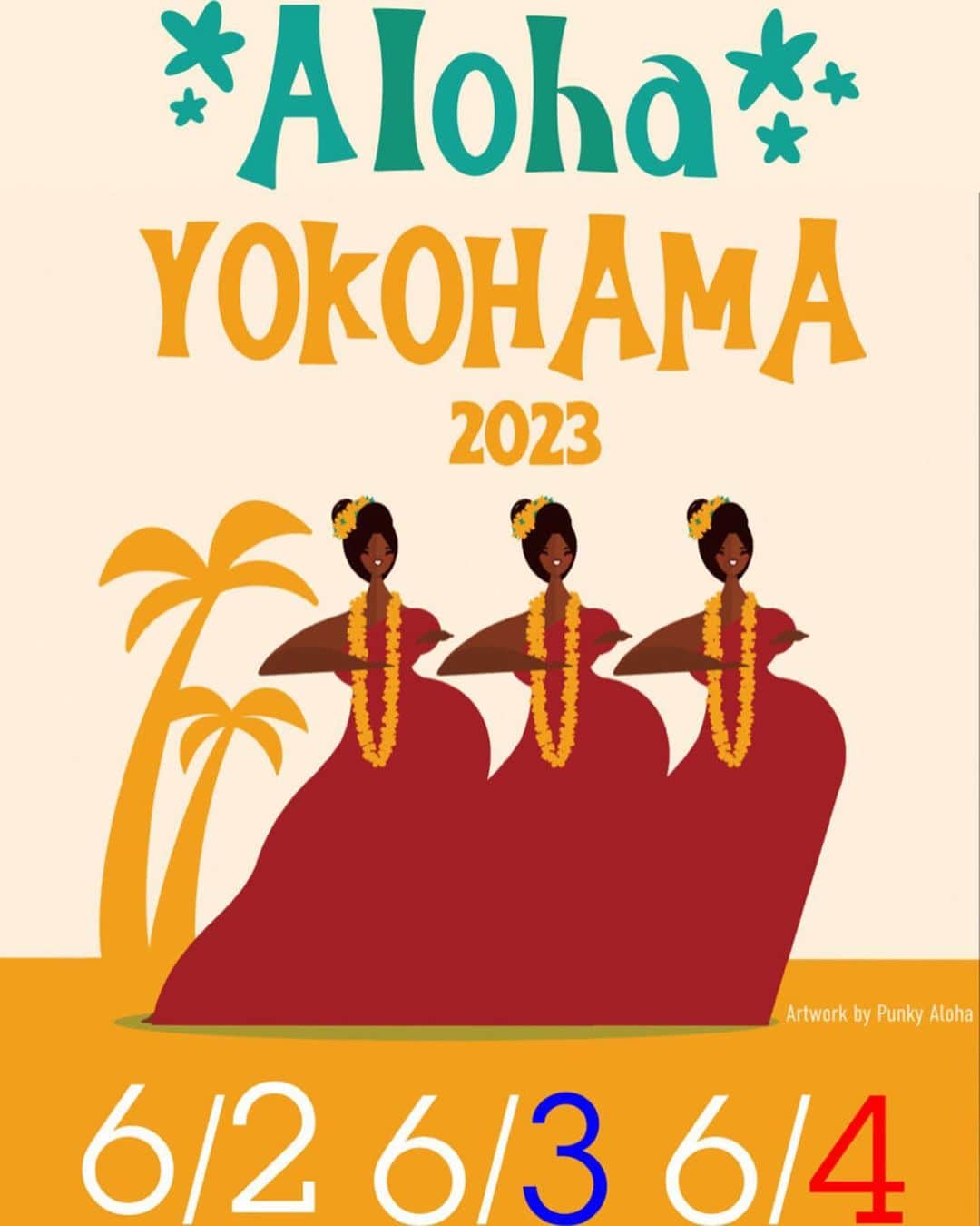本山なみのインスタグラム：「本日から開催予定の【Aloha Yokohama 2023】開催中止のお知らせ🌺  強風の影響のため、 実施を予定しておりました6月2日(金)・3日(土)・4日(日)のアロハヨコハマは、開催の中止が決定いたしました☔️  ご来場予定だった皆様の安全を第一に検討されての決定とのことです🙇‍♀️いつかまた来年以降、OhanaStageで出会えますように🫶✨  #アロハヨコハマ2023 #alohayokohama2023  #aloha🌺🌴」