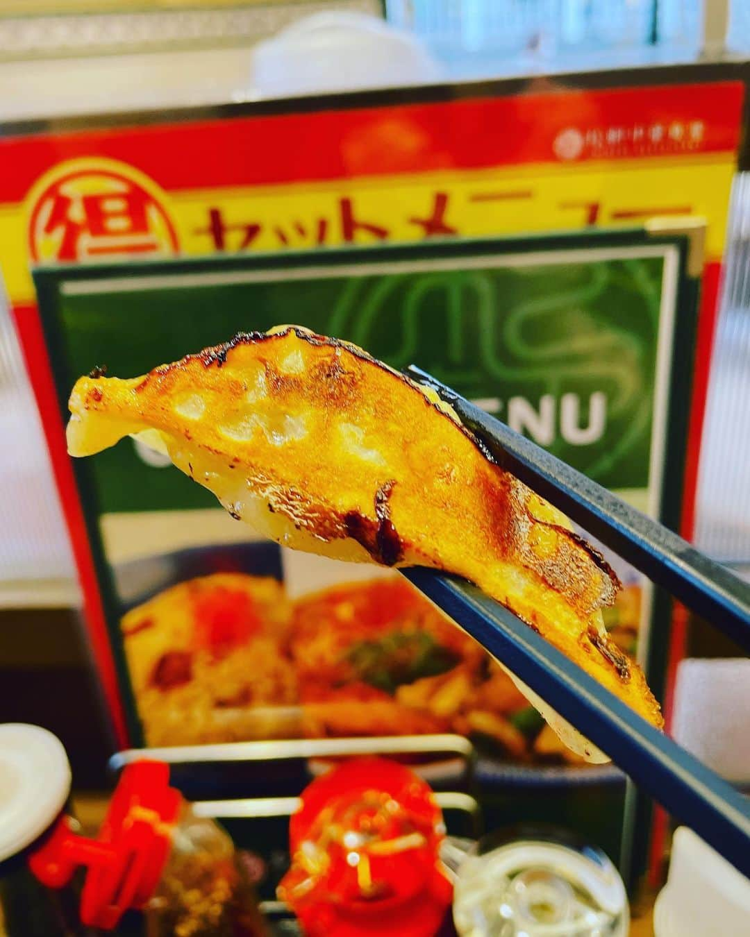 向清太朗さんのインスタグラム写真 - (向清太朗Instagram)「餃餃餃〜！ こちら松軒中華食堂の焼き餃子だ餃〜！ 松軒中華食堂は松屋フーズさんの中華料理屋さん！ お手軽な値段で美味しい中華が食べられるお店で焼き餃子は当然美味しい！ the餃子を味わって欲しいんだ餃〜！  #餃子 #焼き餃子 #松軒中華食堂 #千歳烏山にあります #餃子ばかり食べます #松屋にもめちゃくちゃお世話になってます #ちゃんと美味しいよね #もともとやよい軒で働いてた僕 #当時はまだやよい軒じゃなくめしや丼って名前でした #あの時好きだった鑑光さん #元気かなあ #同窓会とかやりたいなあ #いや餃窓会の方がいいね #はあ #川島ねごと #天津向 #餃餃餃」6月2日 19時47分 - tensinmukai