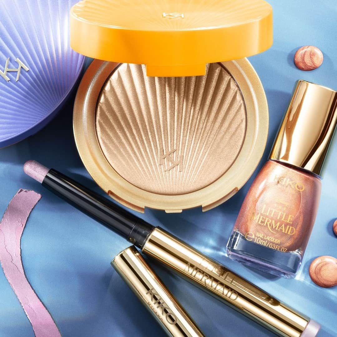 KIKO MILANOさんのインスタグラム写真 - (KIKO MILANOInstagram)「Already gotten your hands on these goodies from the new #KIKOSummer23 collection? Get them all for amazing bright makeup looks! ✨⁣ Watch @DisneyStudiosUK’s #TheLittleMermaid only in cinemas⁣ ⁣ All Over Highlighter 01 - Long Lasting Eyeshadow Stick 24 Hours No-Transfer 04 - Nail Laquer 04 ⁣」6月2日 20時20分 - kikomilano