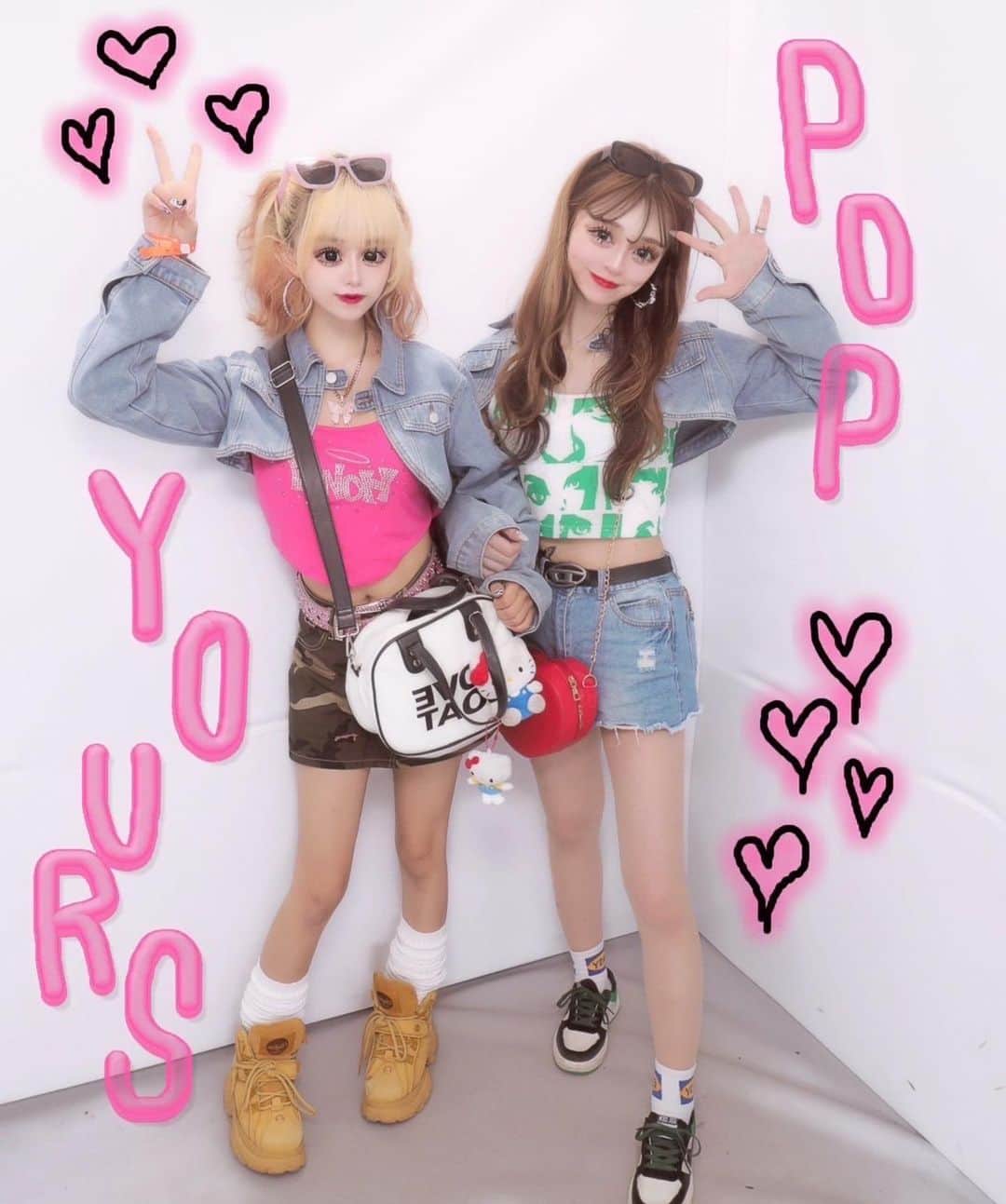 のインスタグラム：「POP YOURS DAY2🩵🩷  ほんっっとに余韻すぎる、、🥲 BAD HOP と THE HOPE も楽しみ~~🎶🩷」