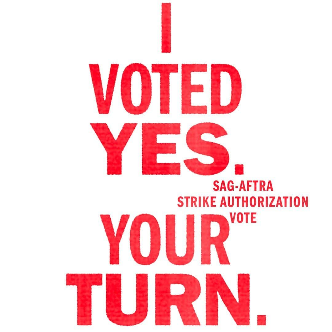 タヴィ・ゲヴィンソンのインスタグラム：「If you’re in @sagaftra you have till June 5 at 8pm ET to vote for the Strike Authorization and protect the future of our profession from corporate greed」