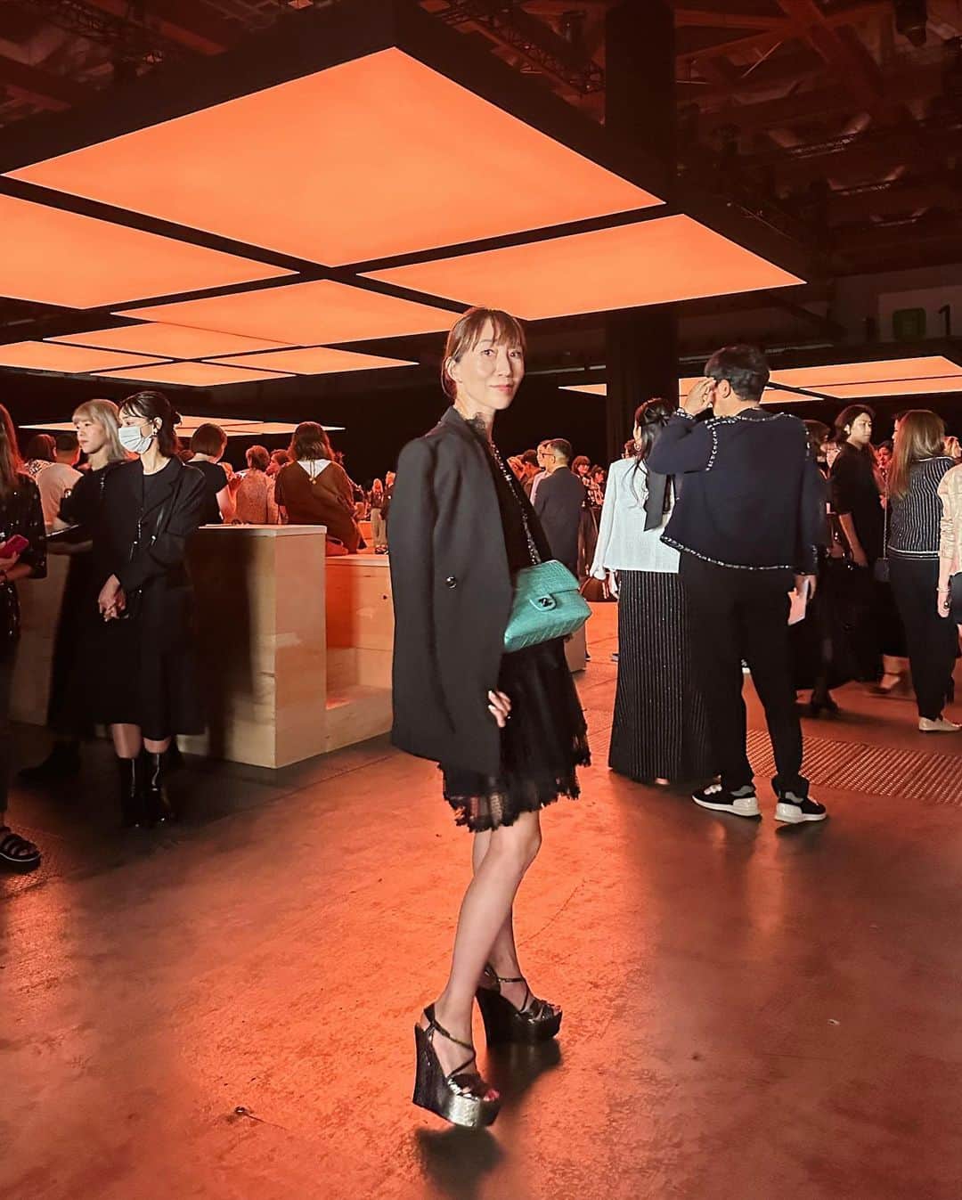 風間ゆみえのインスタグラム：「CHANEL  2022/23年  メティエダール コレクション SHOW IN TOKYO  @chanelofficial  @keikosasaki_mylan」