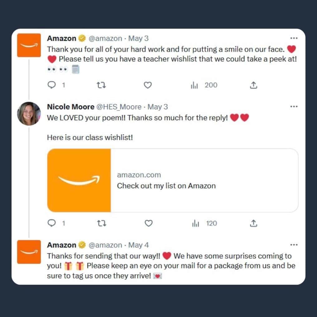 Amazonさんのインスタグラム写真 - (AmazonInstagram)「This is what it's all about 🧡🥹. Swipe ➡️ for the most adorable classroom surprise!」6月2日 22時30分 - amazon