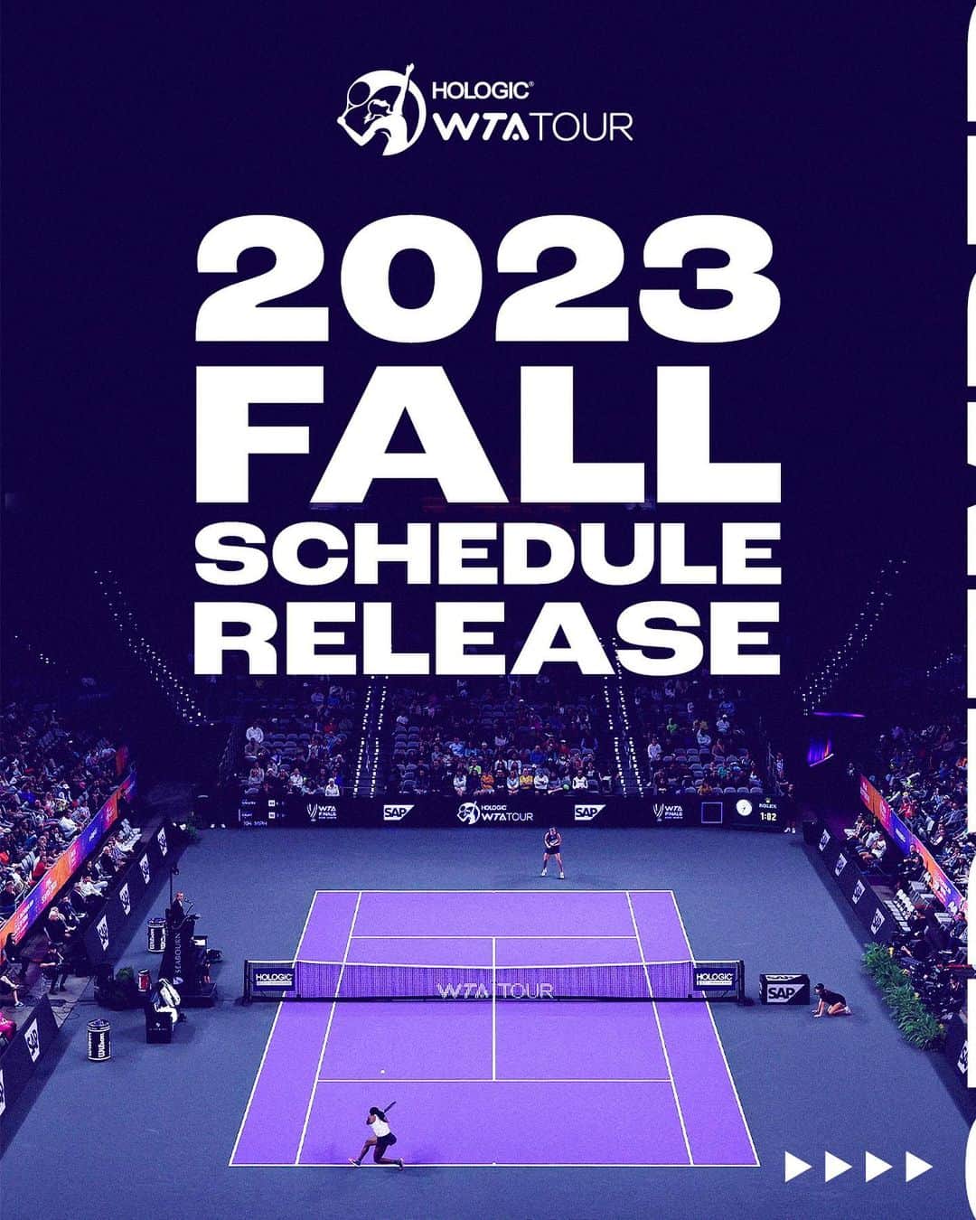WTA（女子テニス協会）のインスタグラム：「Introducing our destinations after the US Open this year 🗺️  More details at the link in our bio! 🔗」