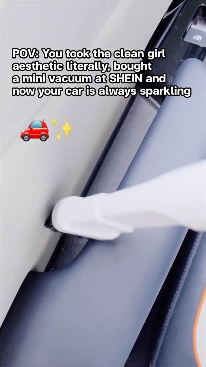 SHEINのインスタグラム：「POV: You took the clean girl aesthetic literally, bought a mini vacuum at SHEIN and now your car is always sparkling 🚗✨  🔎14204212  #saveinstyle #SHEIN #SHEINhomeappliances」