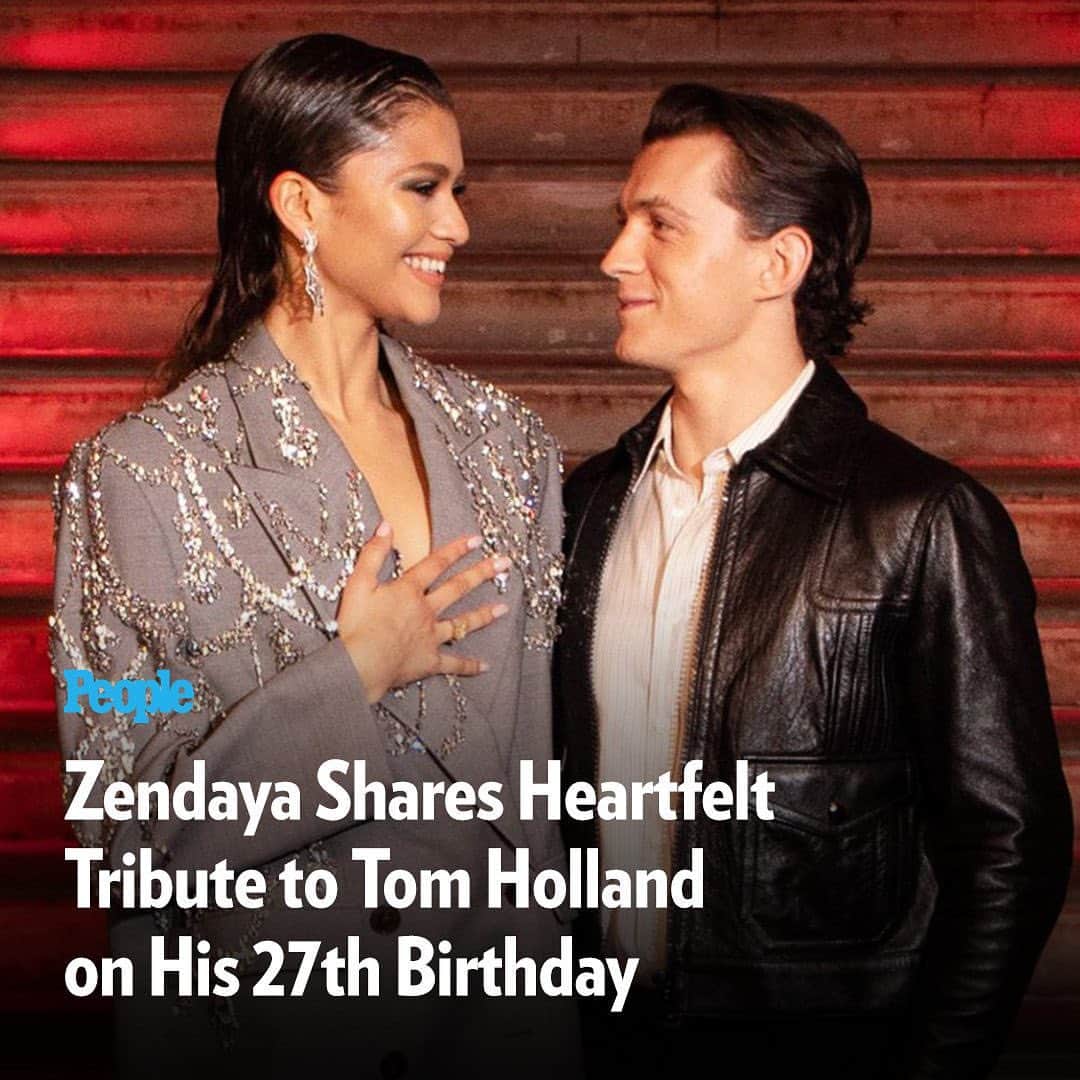 People Magazineさんのインスタグラム写真 - (People MagazineInstagram)「Zendaya celebrated Tom Holland on his 27th birthday. 🥰 See her sweet tribute, featuring a series of loving emojis, at the link in our bio. 💕 | 📷: Shutterstock」6月3日 1時02分 - people