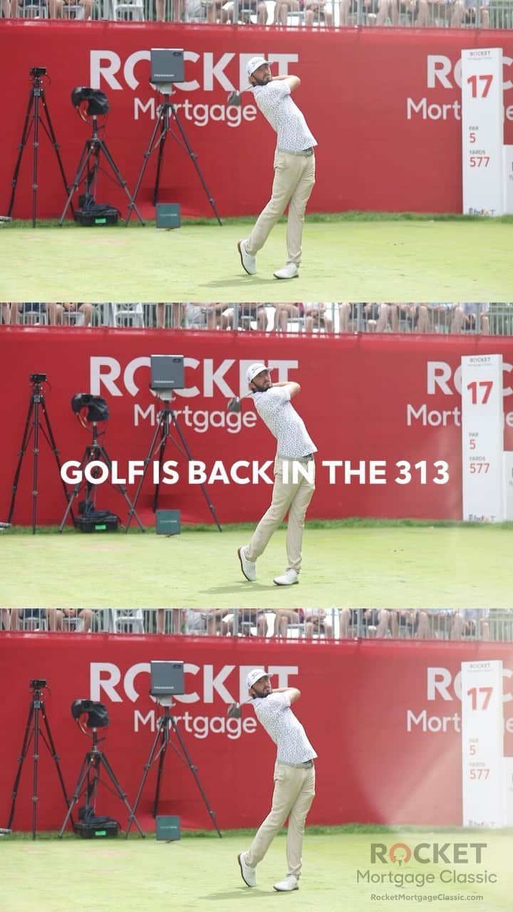 マックス・ホーマのインスタグラム：「Deeeetroit! Excited to be coming to the @rocketclassic again this year and looking forward to seeing u all in the 313! #golf」