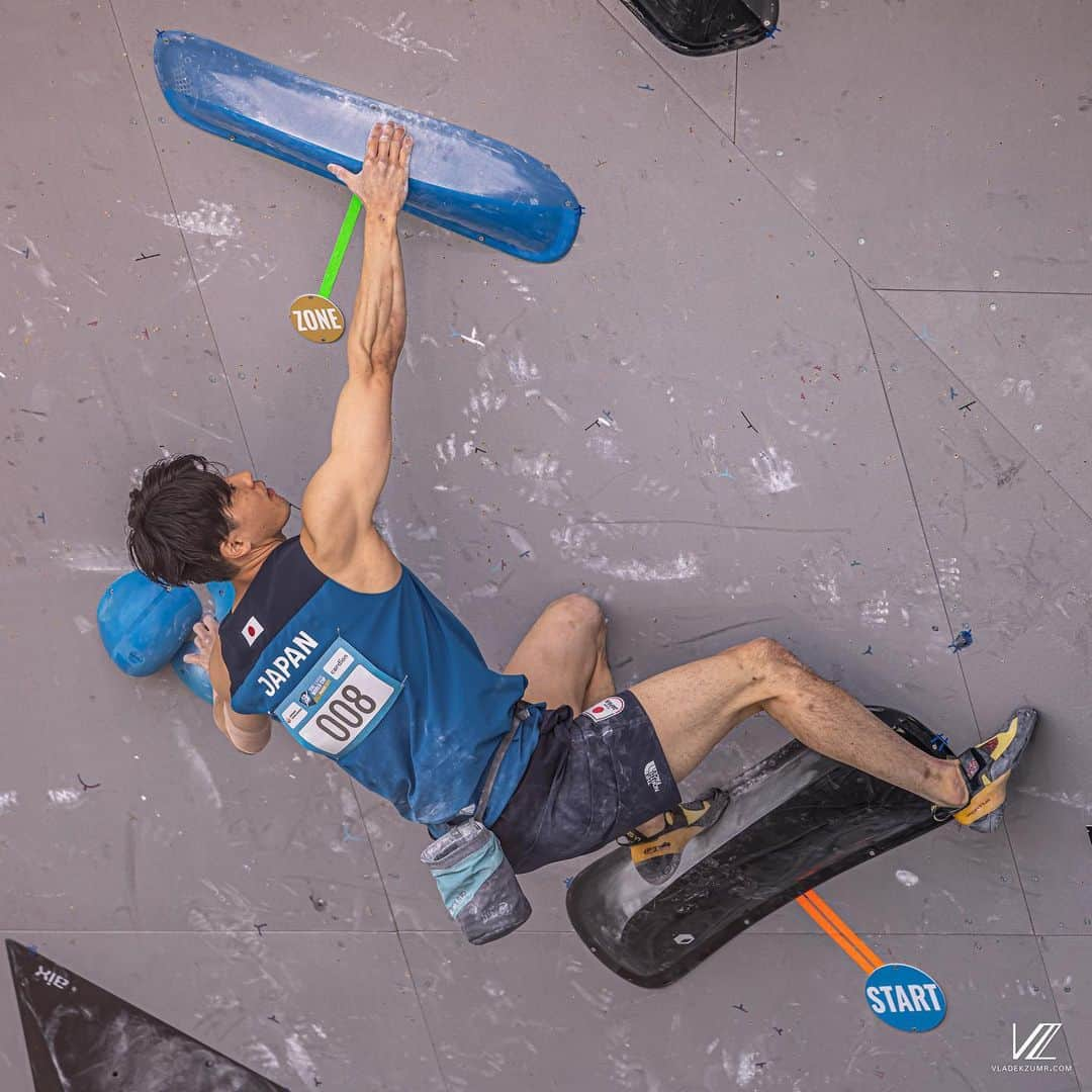 藤井快のインスタグラム：「I’m happy to be back on the wall! The injury still hurts a bit, but I'm happy that I'm doing better day by day. Let's enjoy tomorrow!  予選グループ8位で通過！ ソウルからブランクがあって不安だったけど、なんとか予選通過できて良かった！ 明日も楽しみだな😊  📸by @vladek_zumr   @morinagatraininglab @team_edelrid @frictionlabs」