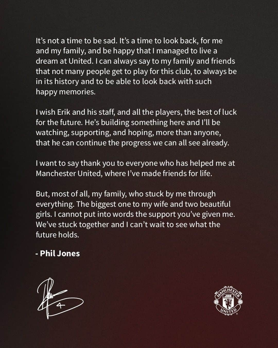 フィル・ジョーンズさんのインスタグラム写真 - (フィル・ジョーンズInstagram)「Letter to the fans.」5月19日 18時14分 - philjones_4