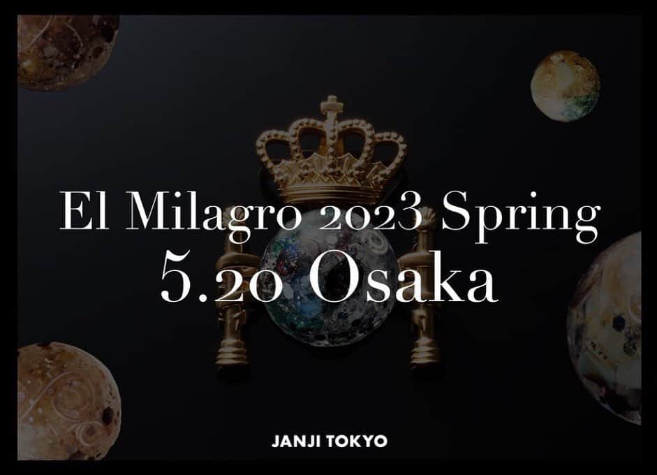 城田純のインスタグラム：「明日5月20日は大阪で 「JANJI TOKYO」展示会。  皆さまのご来場をお待ちしております。  ◇◇◇◇◇◇◇◇◇◇◇◇◇◇◇◇◇◇◇◇◇◇◇◇◇◇◇◇◇   【展示会開催のご案内】  「El Milagro 2023 Spring」  ［大阪会場］ 日程：5月20日（土） 会場：K225 住所：大阪市中央区南久宝寺2-2-5　YOLO-B.L.D　2F 時間：16時-19時  ウェルカムドリンクサービス🍸  ※ドリンクの提供は18時までとなります。  ◆入場無料◆ ◆事前予約不要◆」